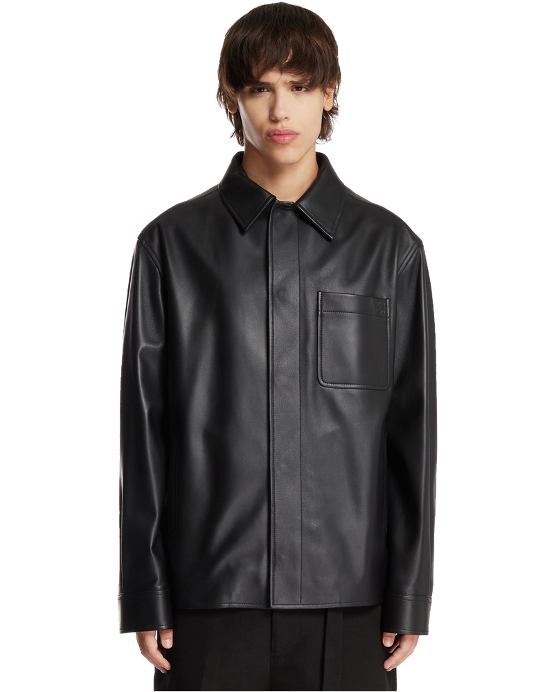Black Leather Overshirt Loewe – Гарантія оригінальності