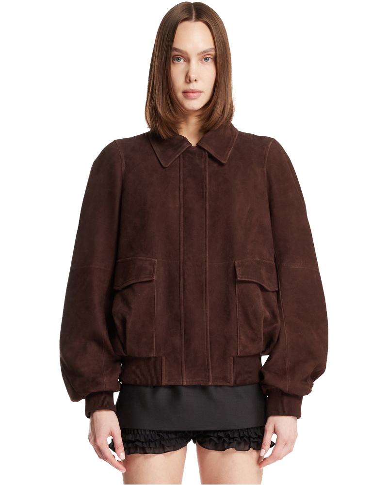 Brown Suede Jacket Loewe – Гарантія оригінальності