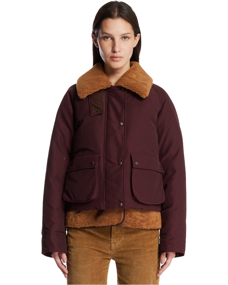Burgundy Puffer Jacket Loewe – Гарантія оригінальності