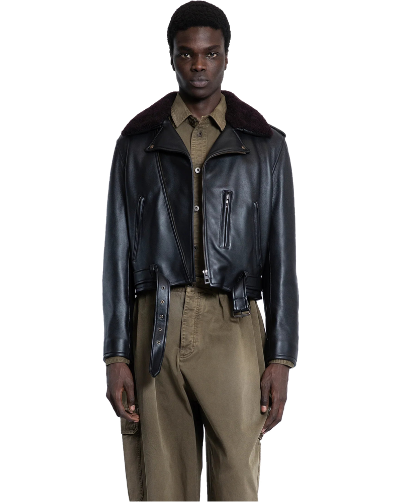 Leather Biker Jacket Loewe оригінал – Купити в Україні