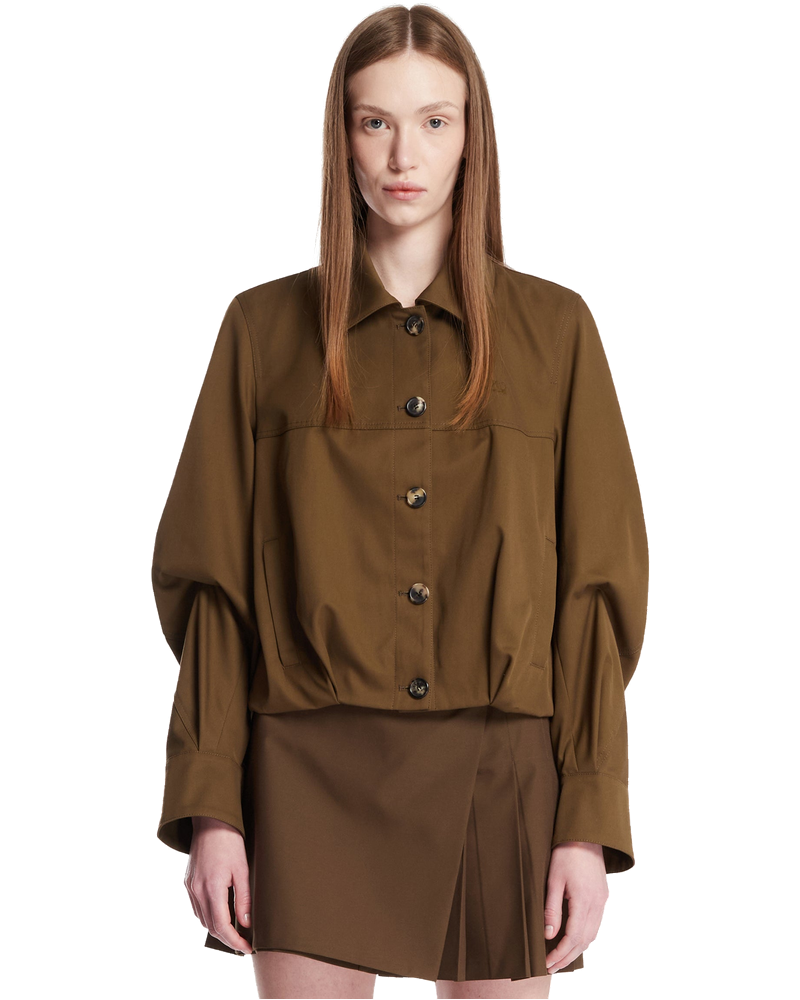Green Cotton And Silk Jacket Loewe оригінал – Купити в Україні