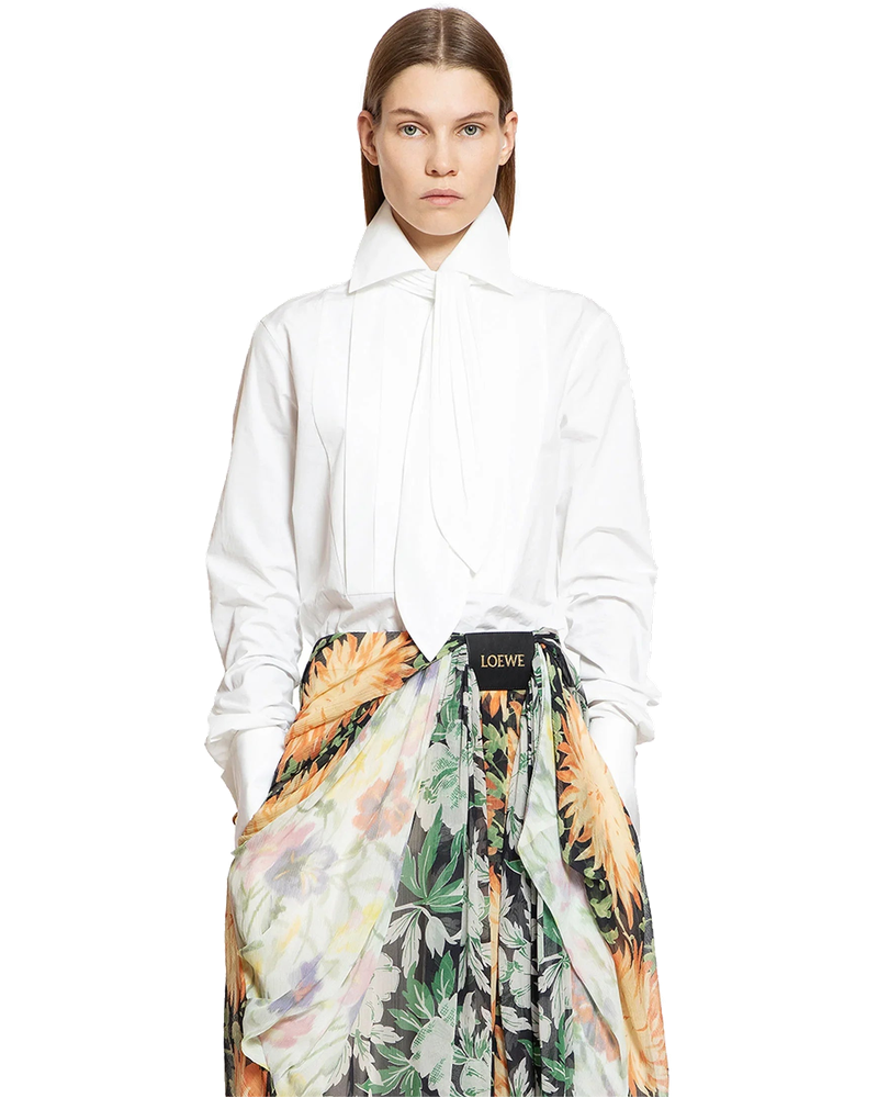 Shirt With Tie In Cotton Loewe оригінал – Купити в Україні