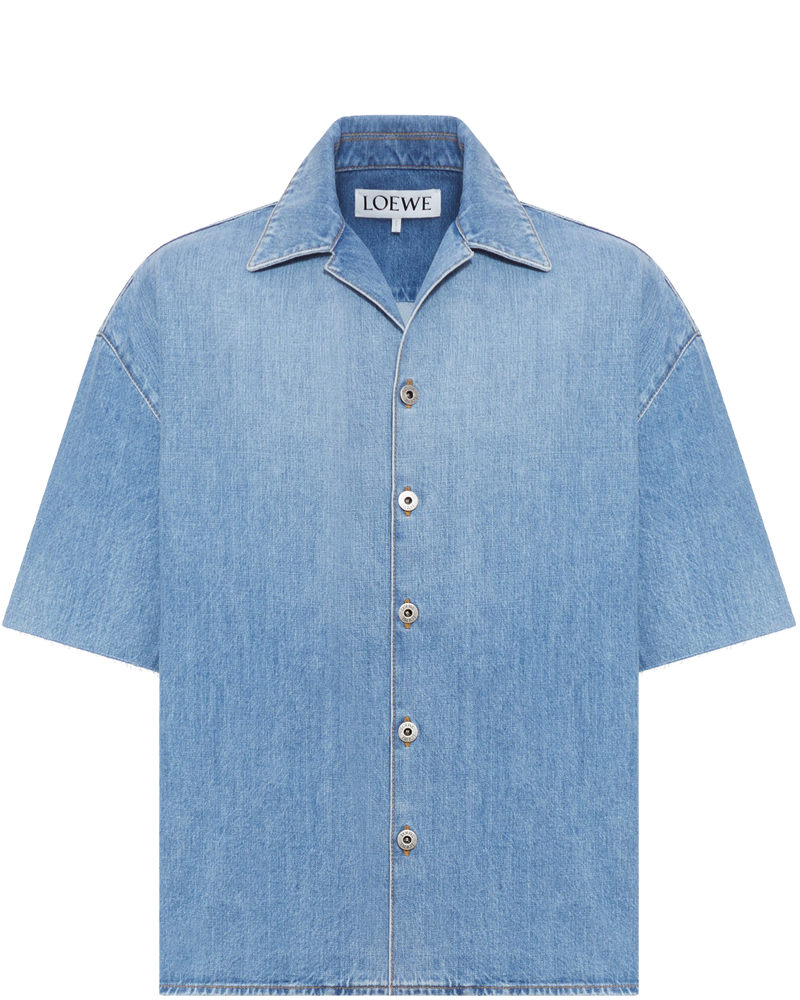 Anagram Denim Short Sleeve Shirt Loewe – Гарантія оригінальності