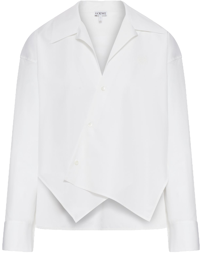 Asymmetric Cotton Poplin Shirt Loewe оригінал – Купити в Україні