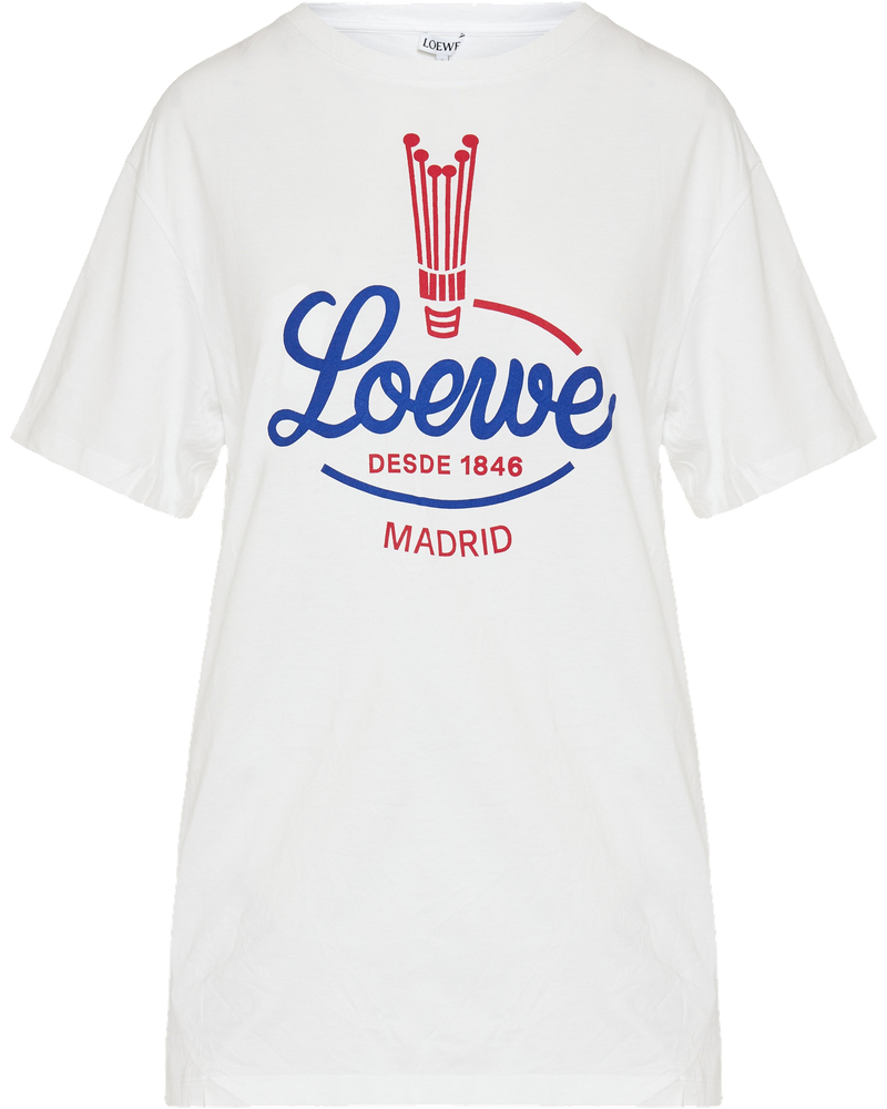 Madrid Logo Cotton T Shirt Loewe оригінал – Купити в Україні