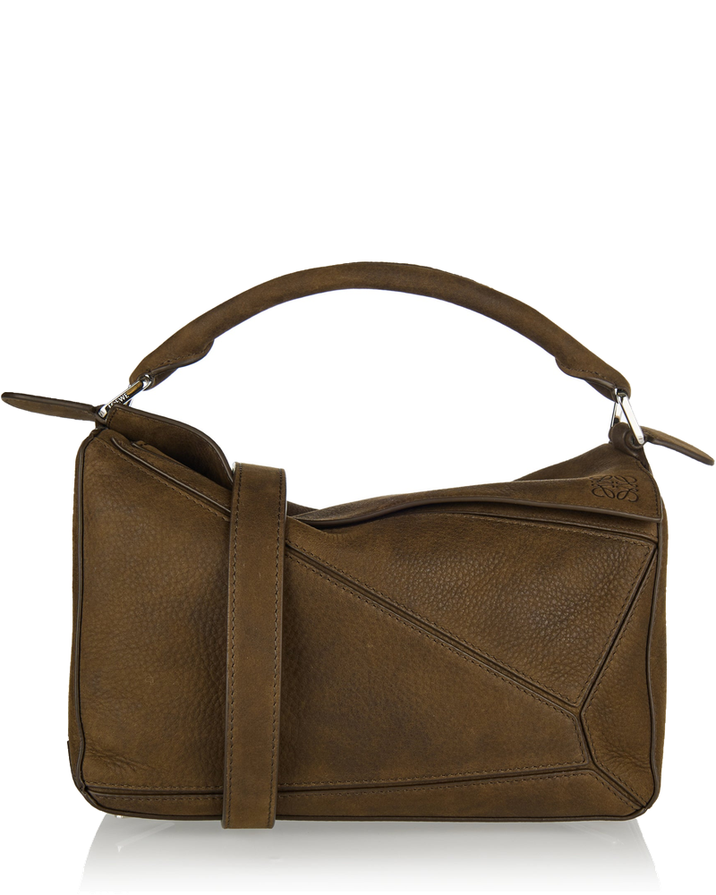 Small Featherlight Puzzle Nubuck Bag Loewe – Гарантія оригінальності