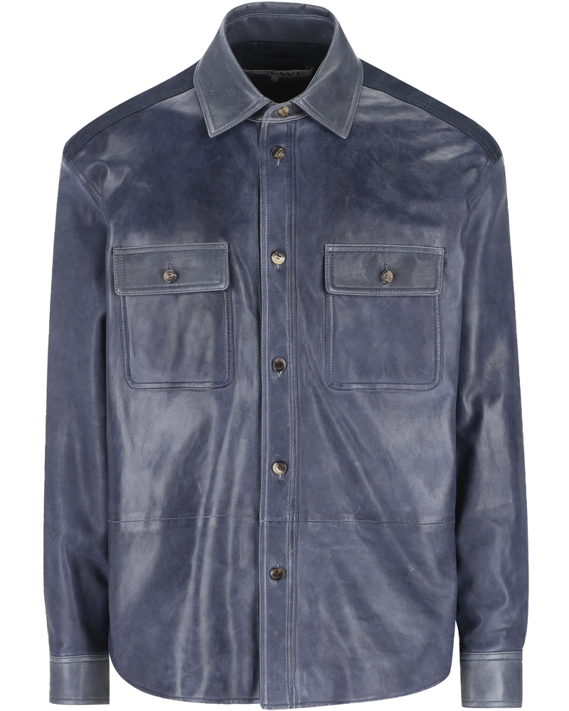 Оригінальна Giacca Camicia In Pelle Loewe