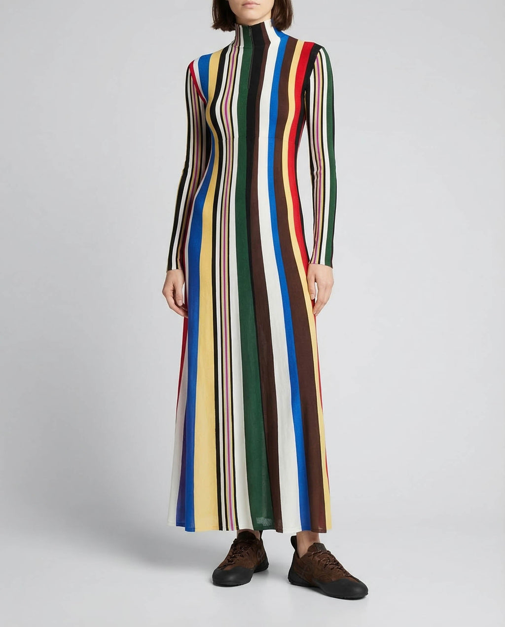 Stretch Viscose Blend Long Dress Loewe – Гарантія оригінальності – вид ззаду