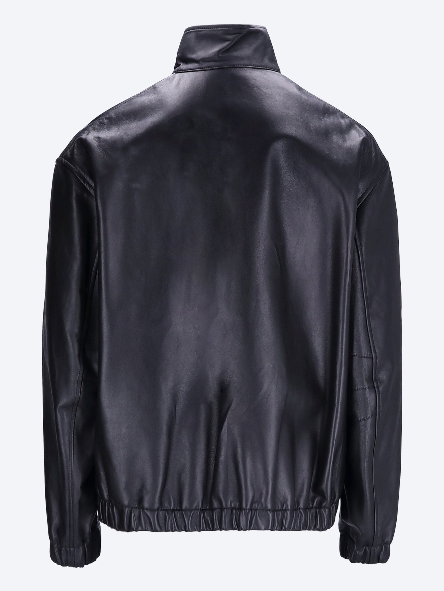 Оригінальна Logo Leather Bomber Jacket Gucci – детальний вид
