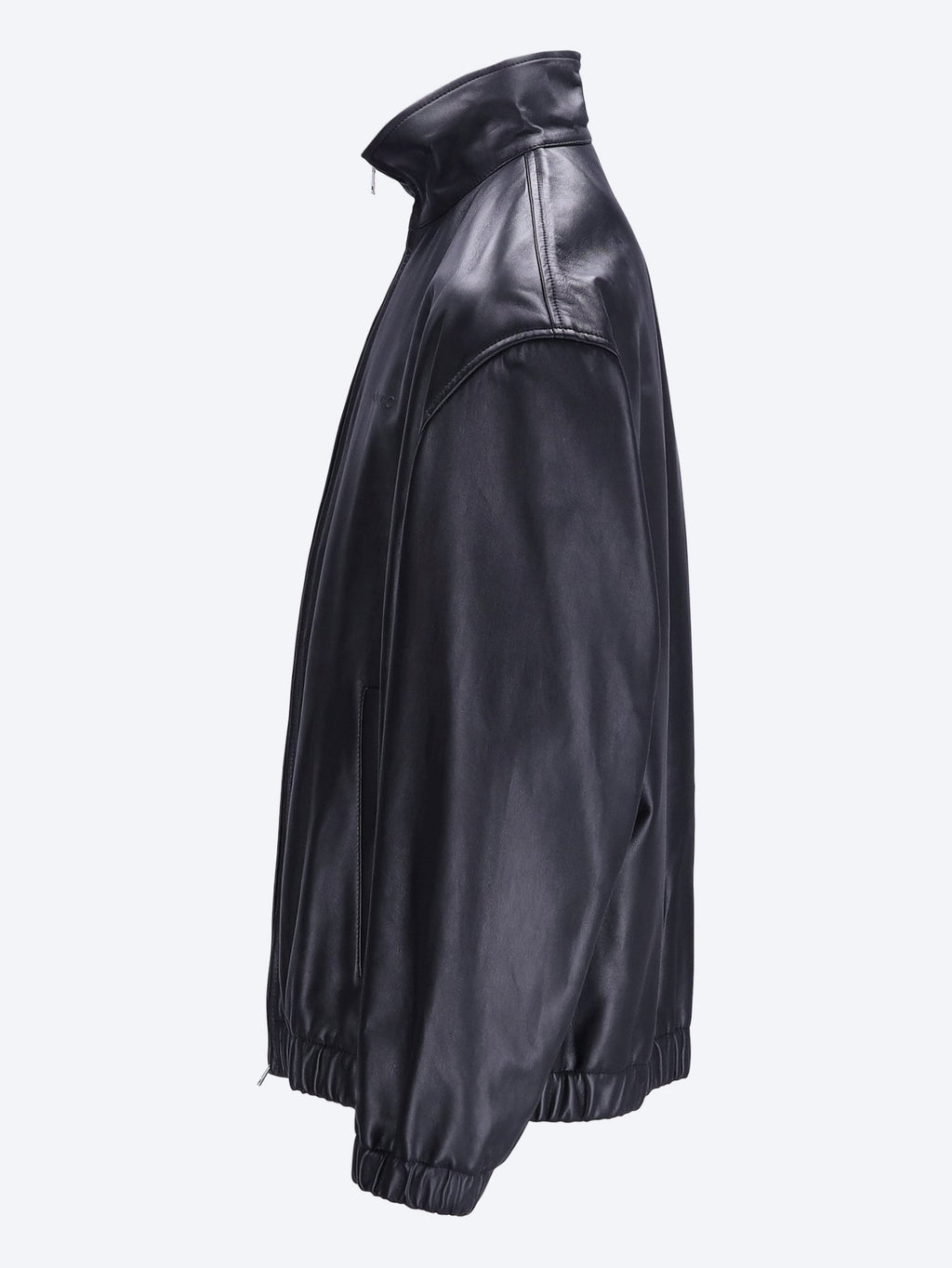 Оригінальна Logo Leather Bomber Jacket Gucci – вид ззаду