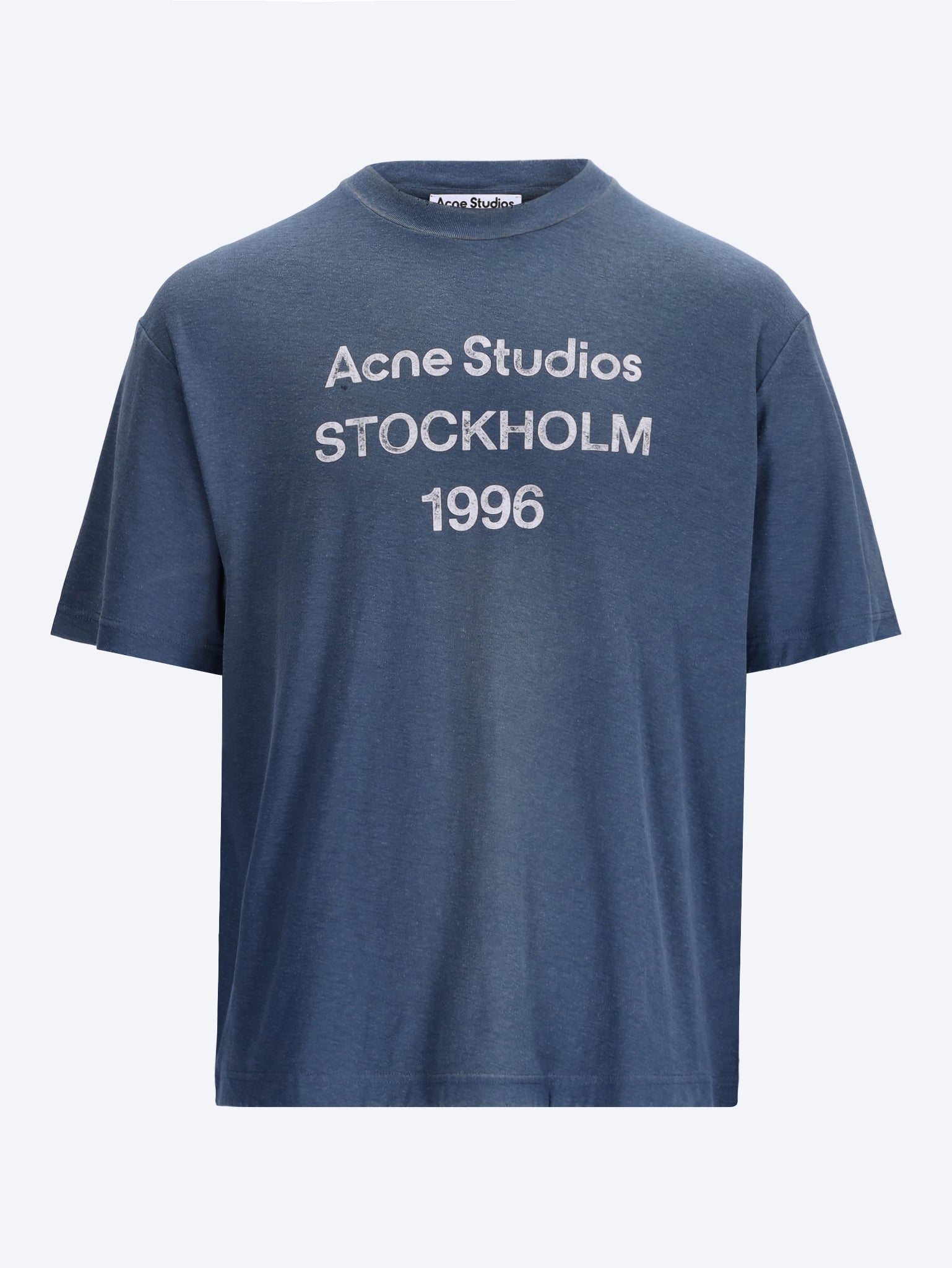 Logo Relaxed Fit Short Sleeve T-Shirt Acne studios – Гарантія оригінальності – боковий вид