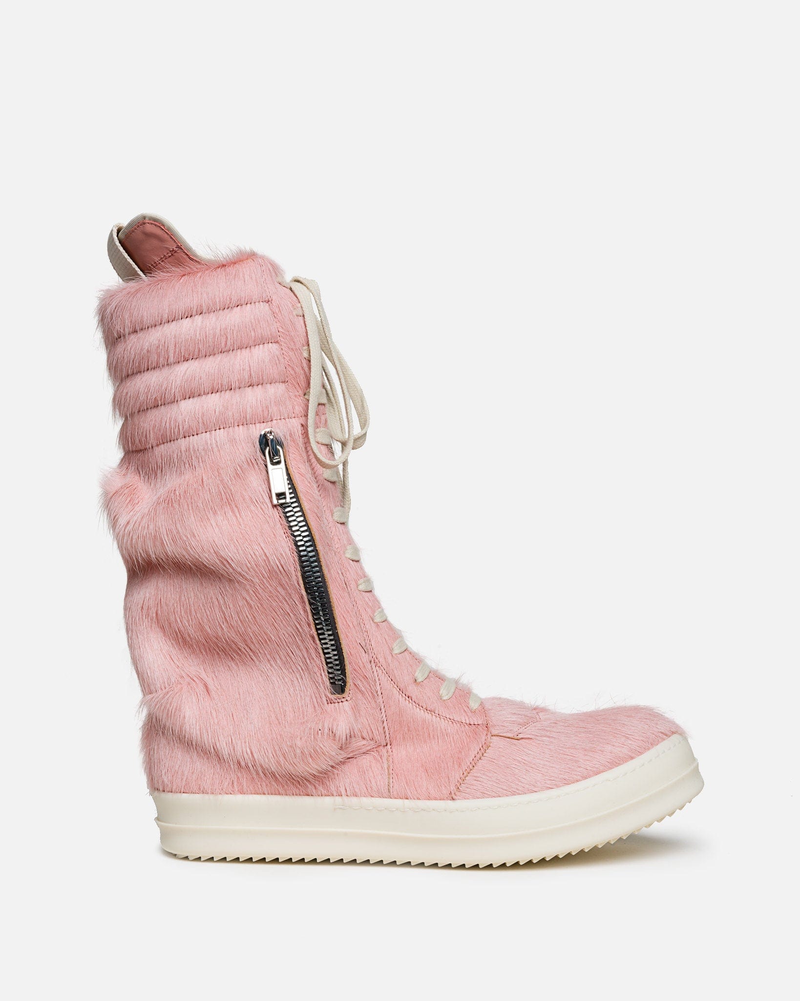 Оригінальна Long Hair Cargobasket In Dirty Pink Rick owens – боковий вид