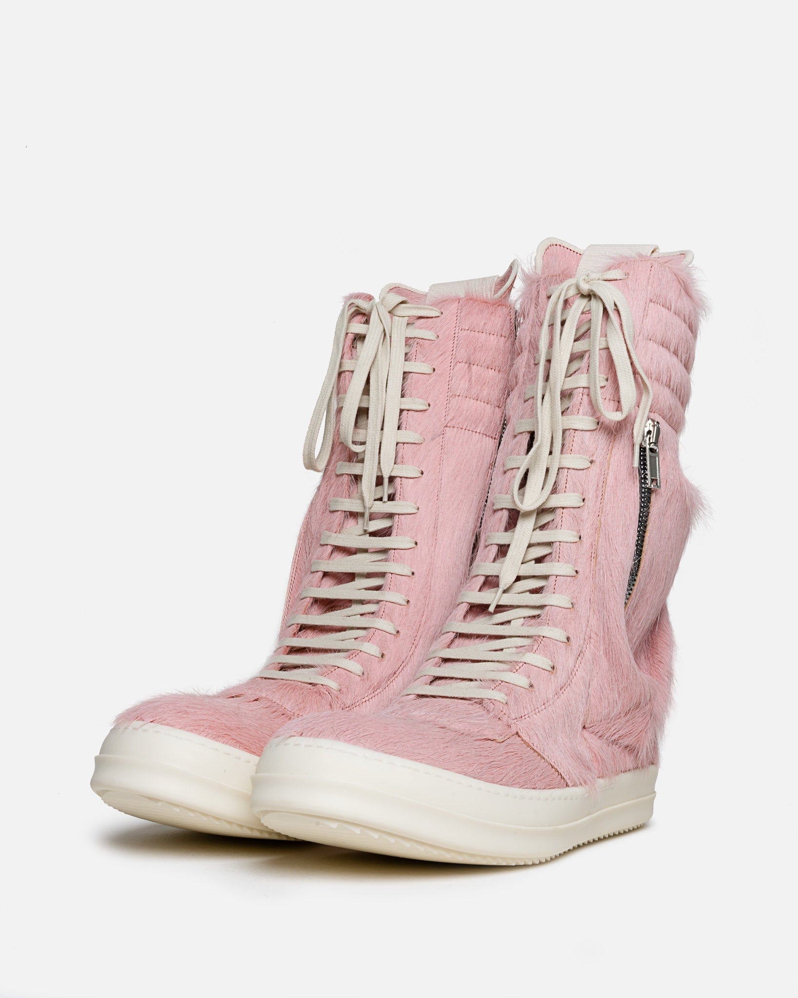 Оригінальна Long Hair Cargobasket In Dirty Pink Rick owens – вид ззаду