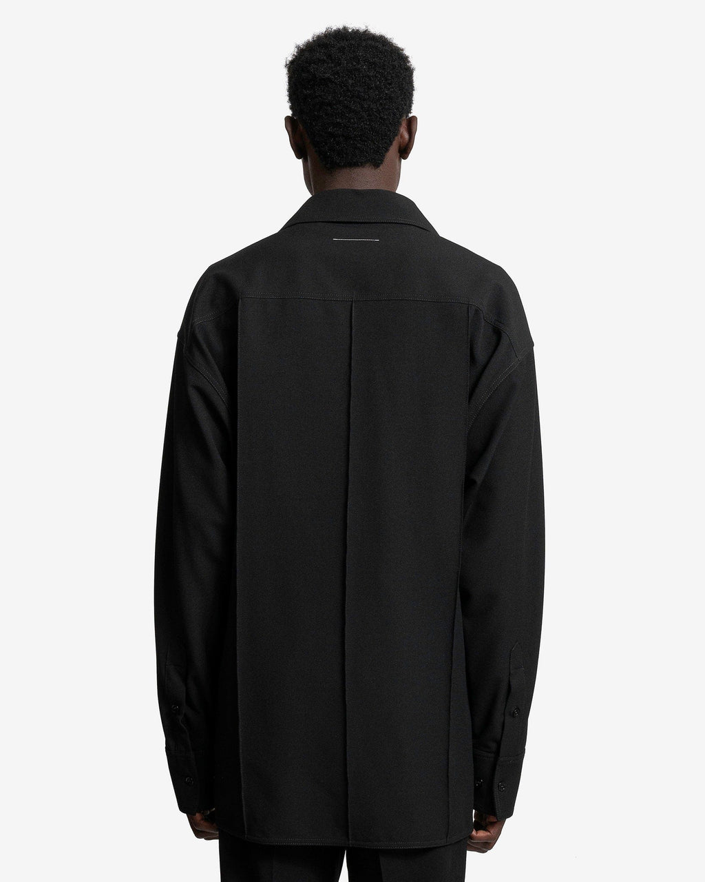 Long-Sleeved Shirt In Black Maison margiela – Гарантія оригінальності – детальний вид