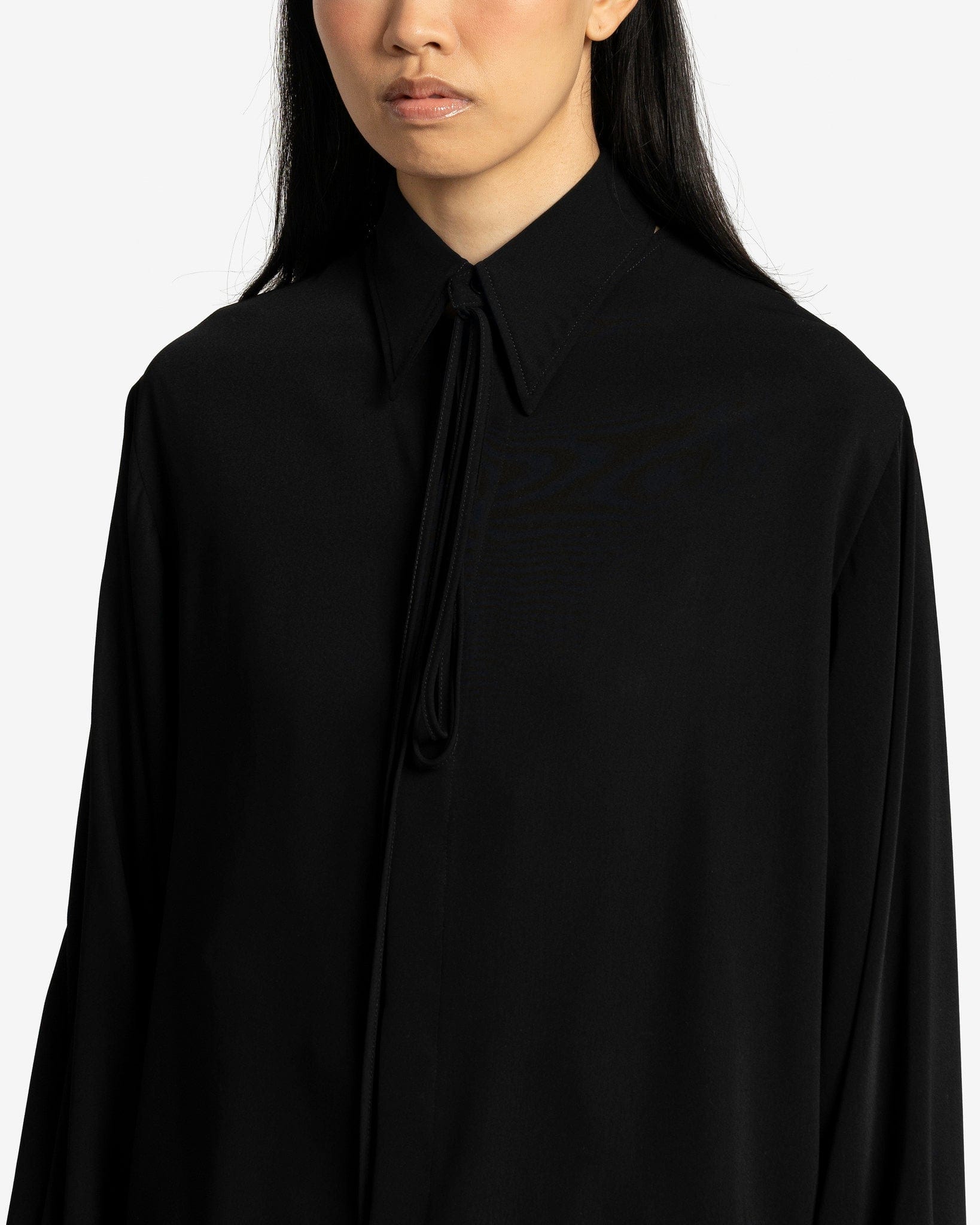 Long-Sleeved Shirt In Black Maison margiela – Гарантія оригінальності – збільшений вид