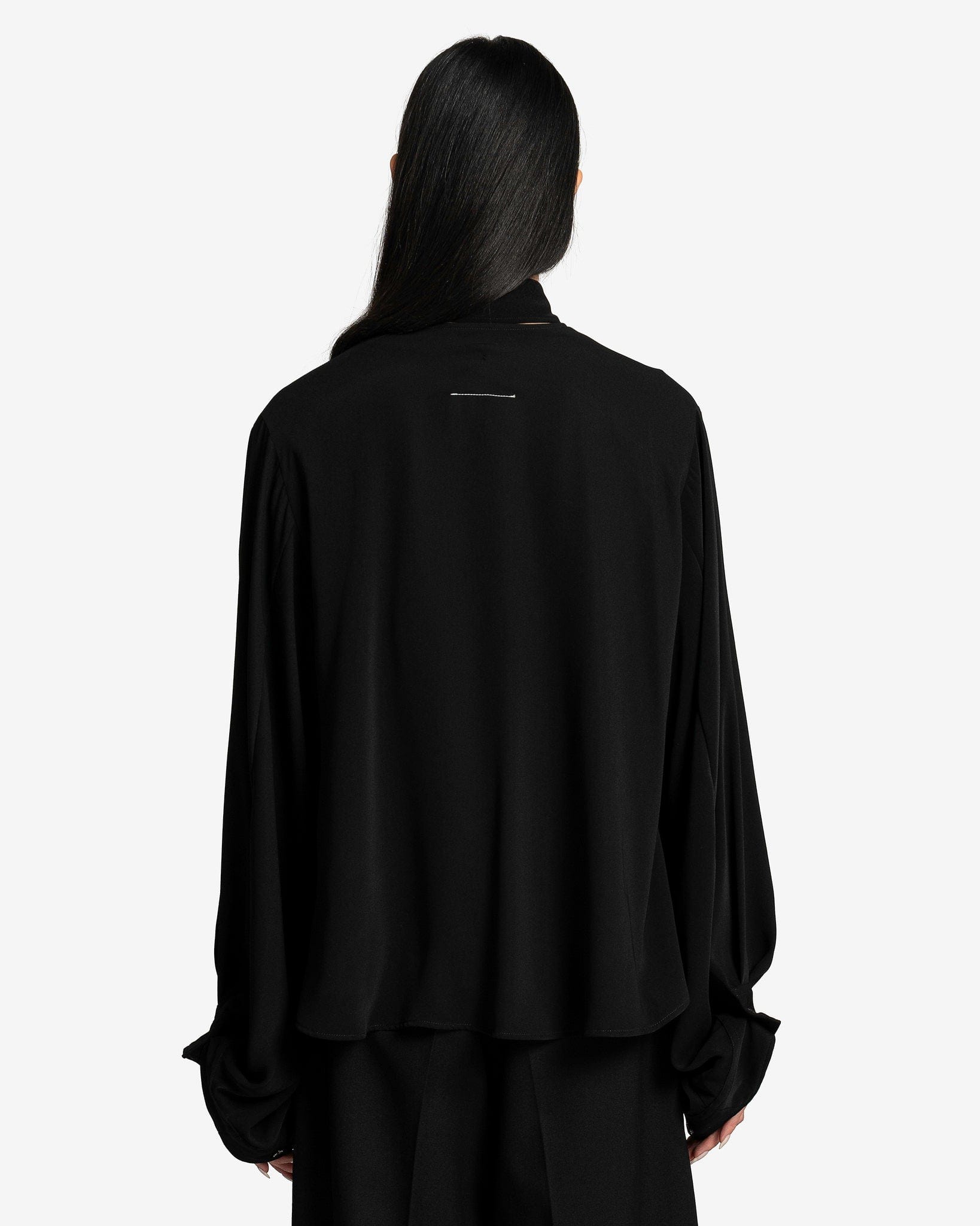 Long-Sleeved Shirt In Black Maison margiela – Гарантія оригінальності – детальний вид
