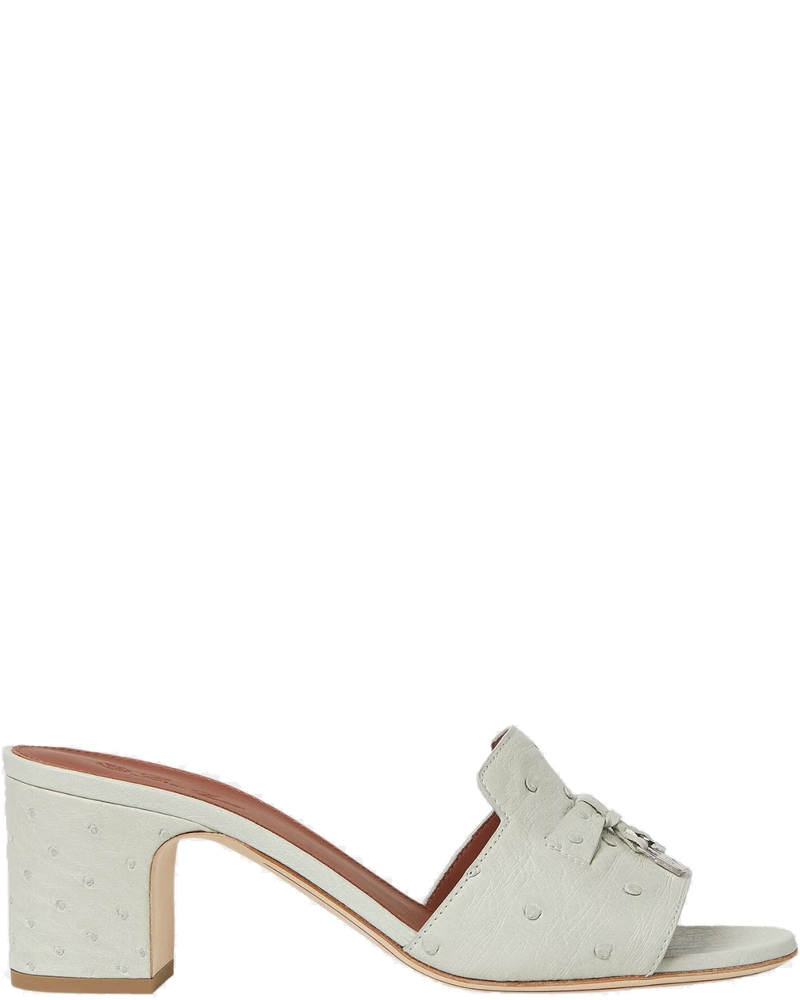 Summer Charms Sandal Heeled Ostrich Leather Loro piana оригінал – Купити в Україні