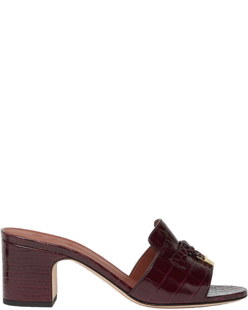 Summer Charms Heeled Sandal In Crocodile Leather Loro piana оригінал – Купити в Україні