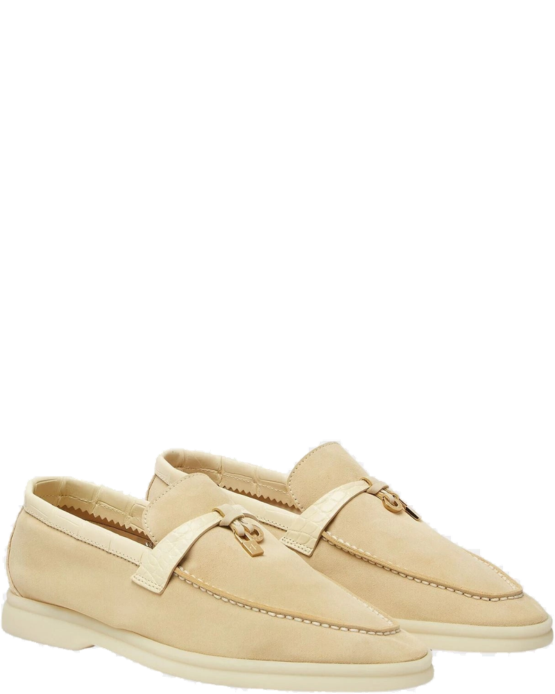Summer Charms Walk Loafer Suede With Alligator Skin Loro piana оригінал – Купити в Україні