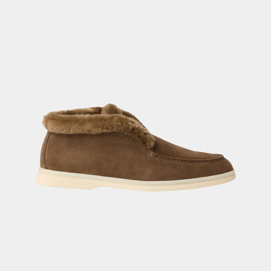 Open Walk Ankle Boot In Suede For Women Loro piana – Гарантія оригінальності – боковий вид