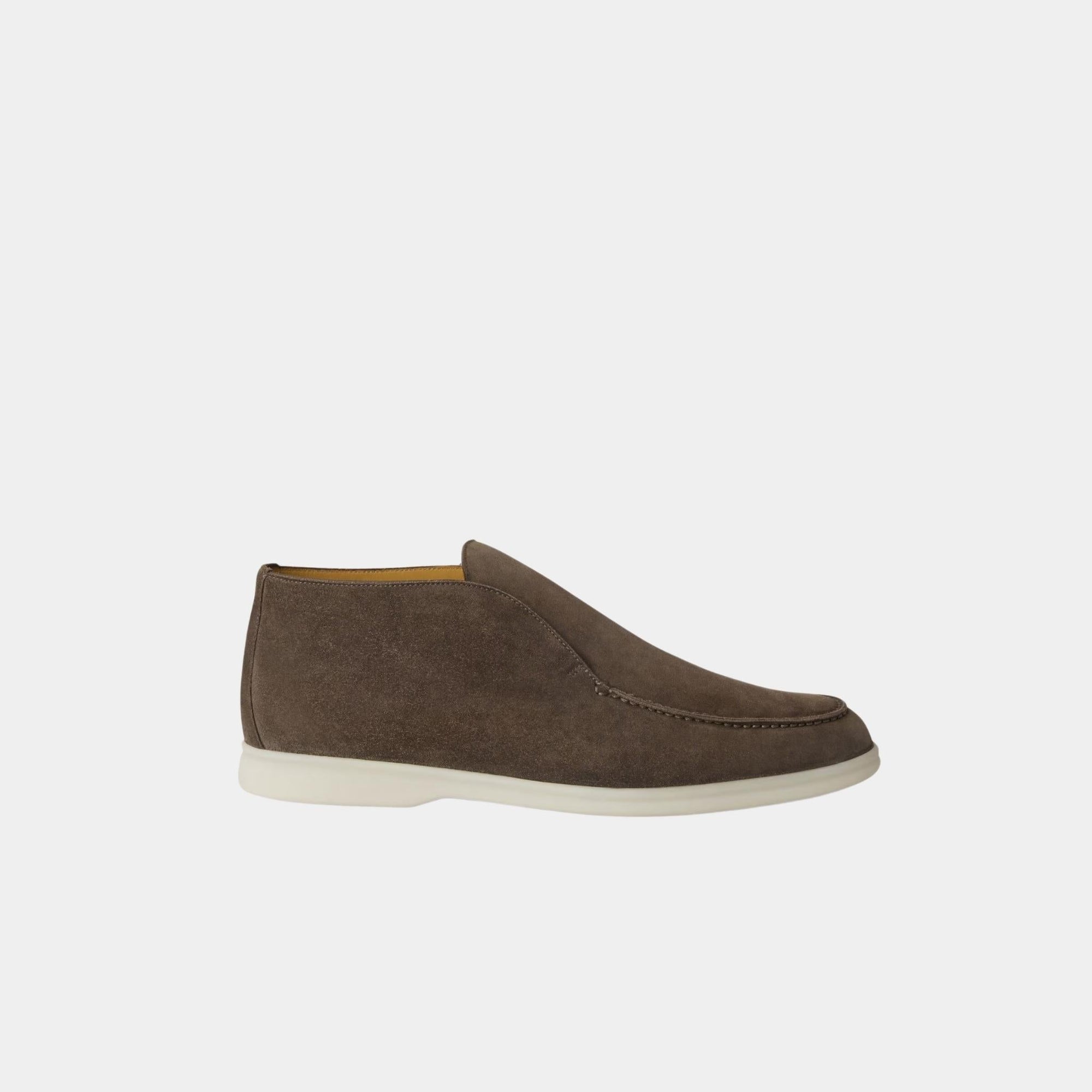 Open Walk Ankle Boots Suede Loro piana – Гарантія оригінальності – боковий вид