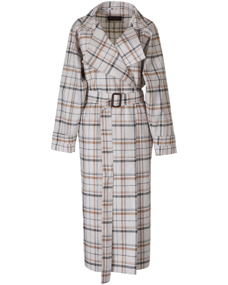 Оригінальна Trench Coat Belt Checks Loro piana