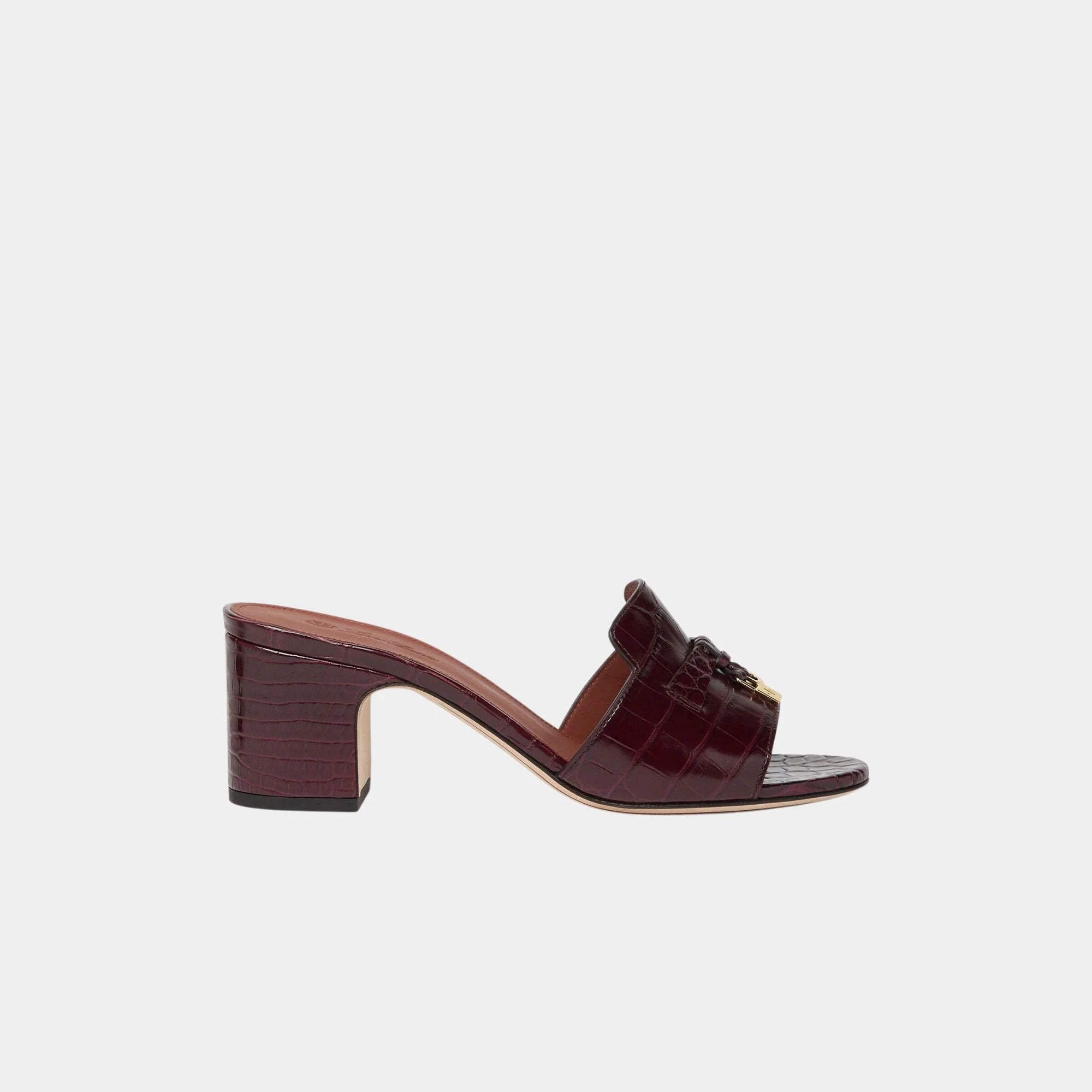 Summer Charms Heeled Sandal In Crocodile Leather Loro piana оригінал – Купити в Україні – боковий вид