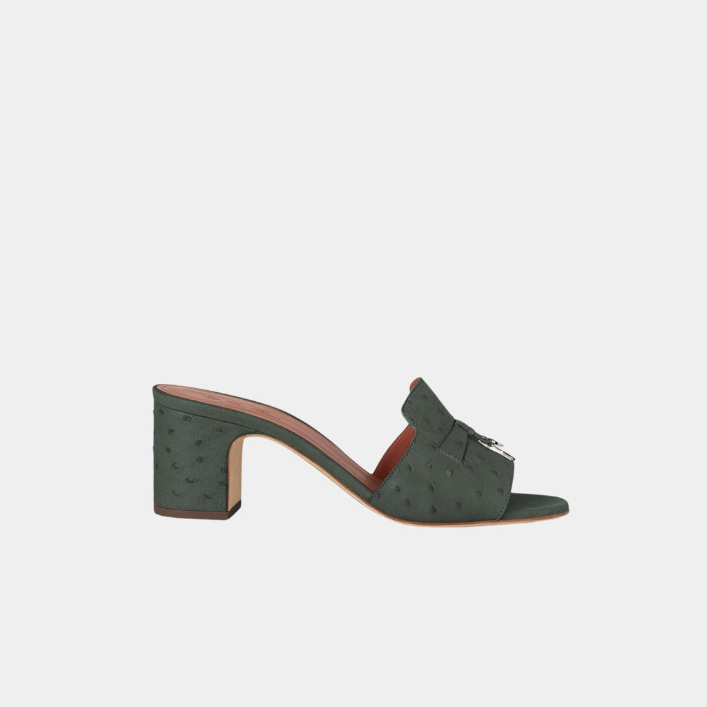 Summer Charms Heeled Sandal Ostrich Leather Loro piana оригінал – Купити в Україні – збільшений вид