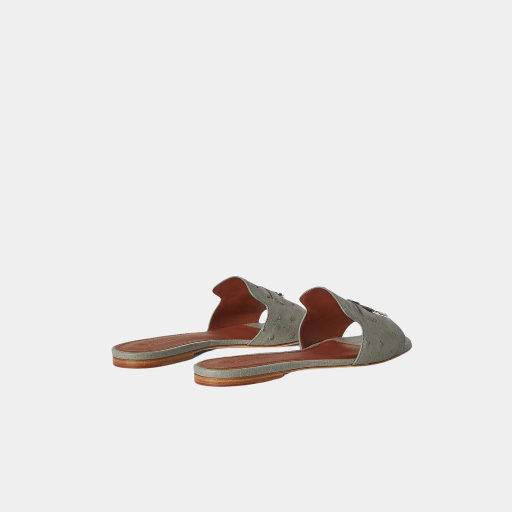 Оригінальна Summer Charms Sandal Flats Ostrich Leather Loro piana – детальний вид
