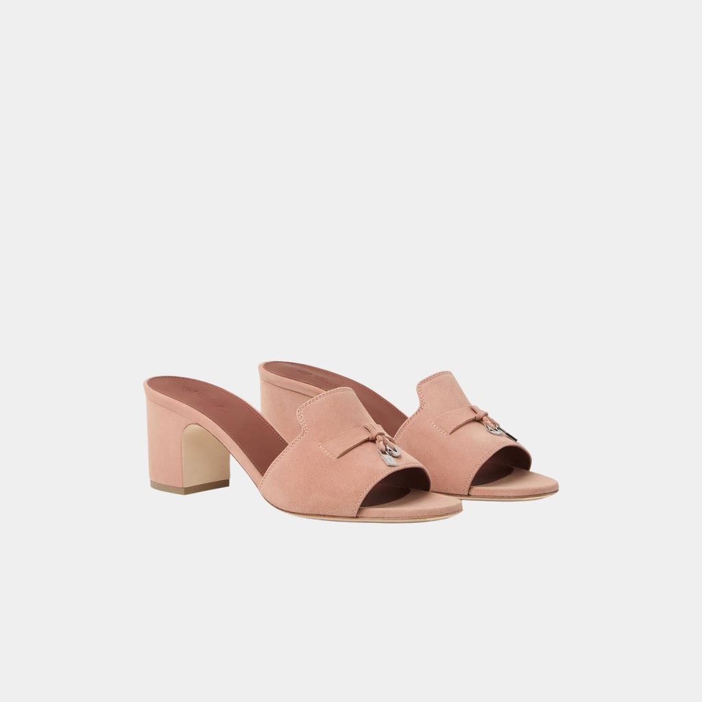 Summer Charms Sandal Heeled Loro piana – Гарантія оригінальності – вид ззаду