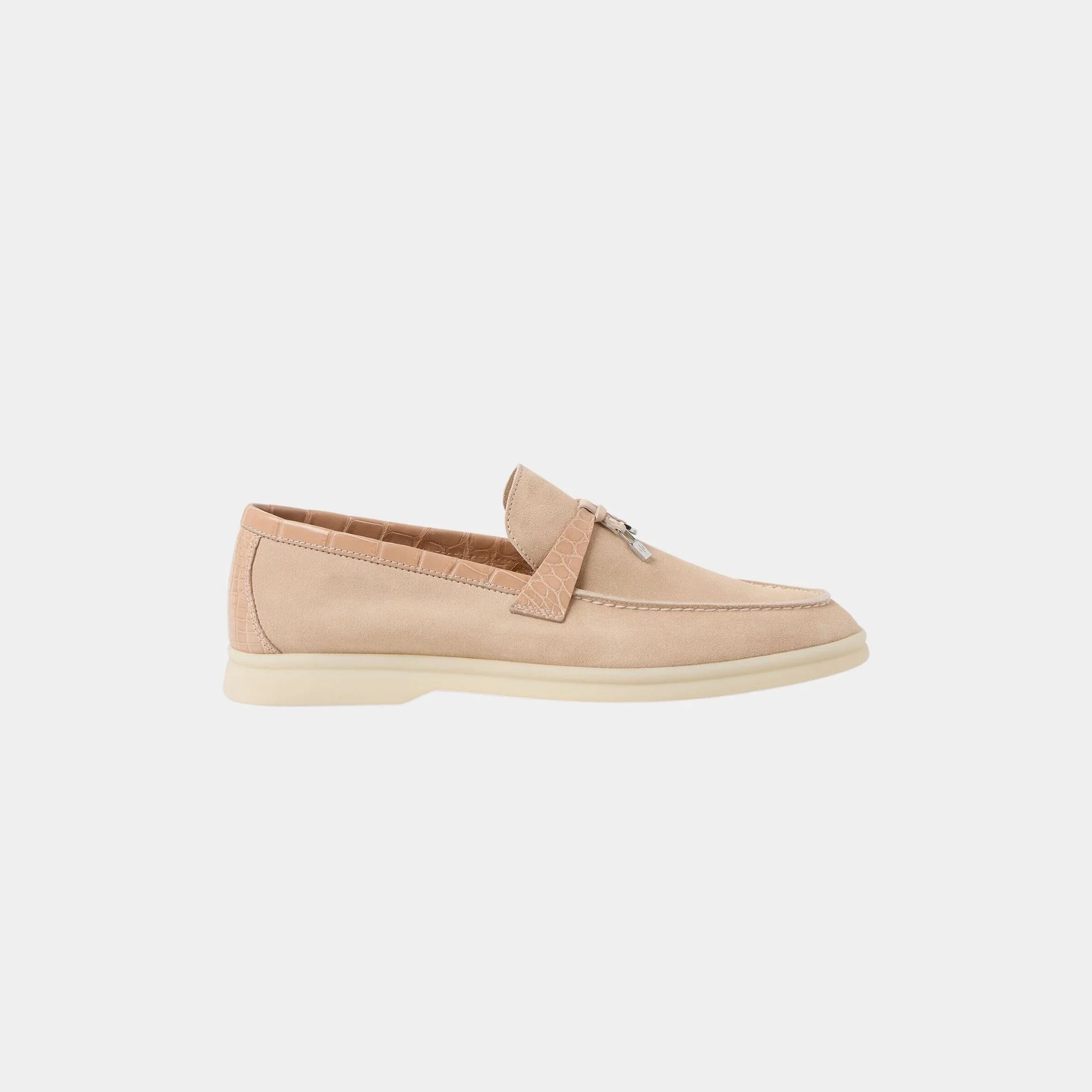 Summer Charms Walk Loafer Suede With Alligator Skin Loro piana оригінал – Купити в Україні – збільшений вид