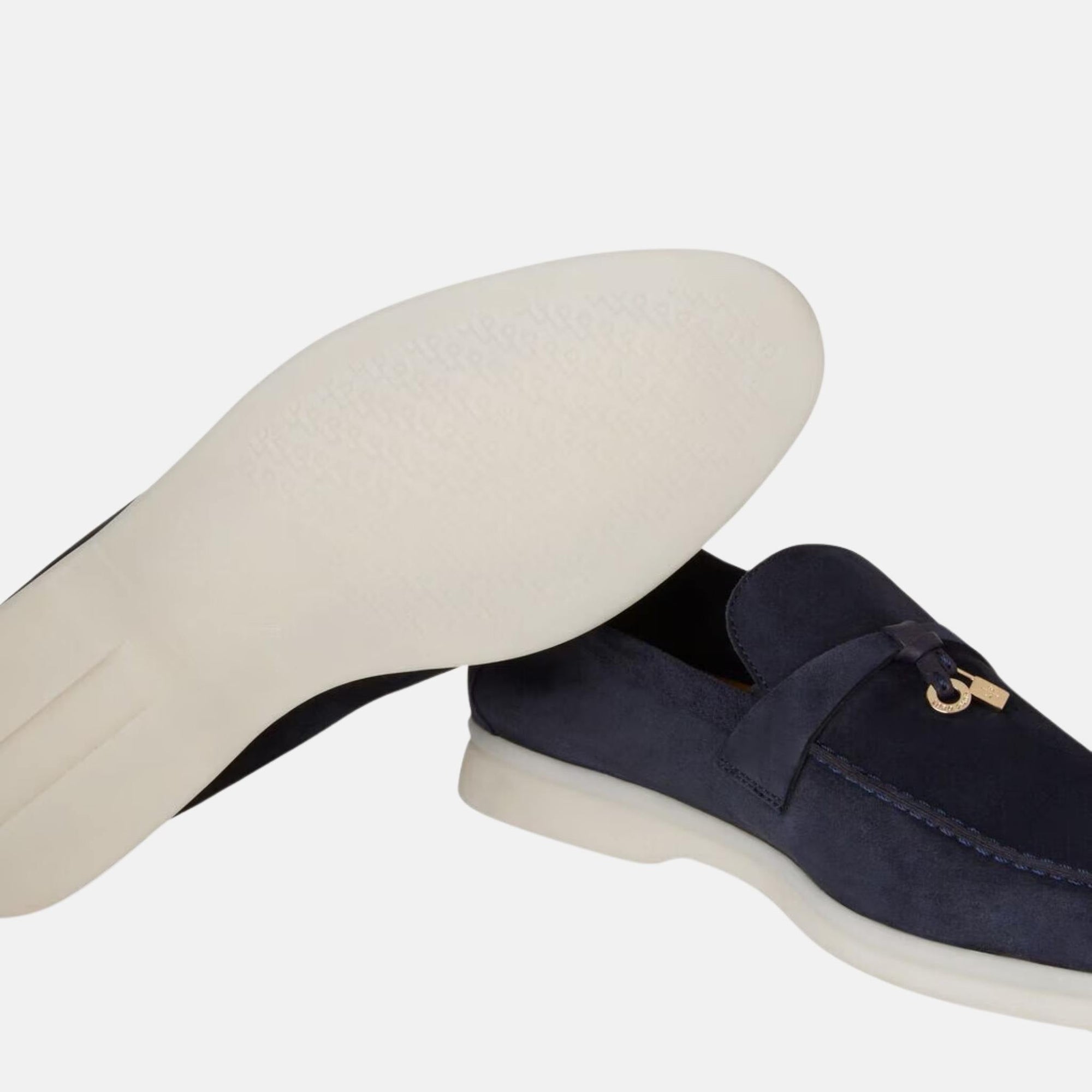 Summer Charms Walk Loafers In Suede Loro piana – Гарантія оригінальності – детальний вид