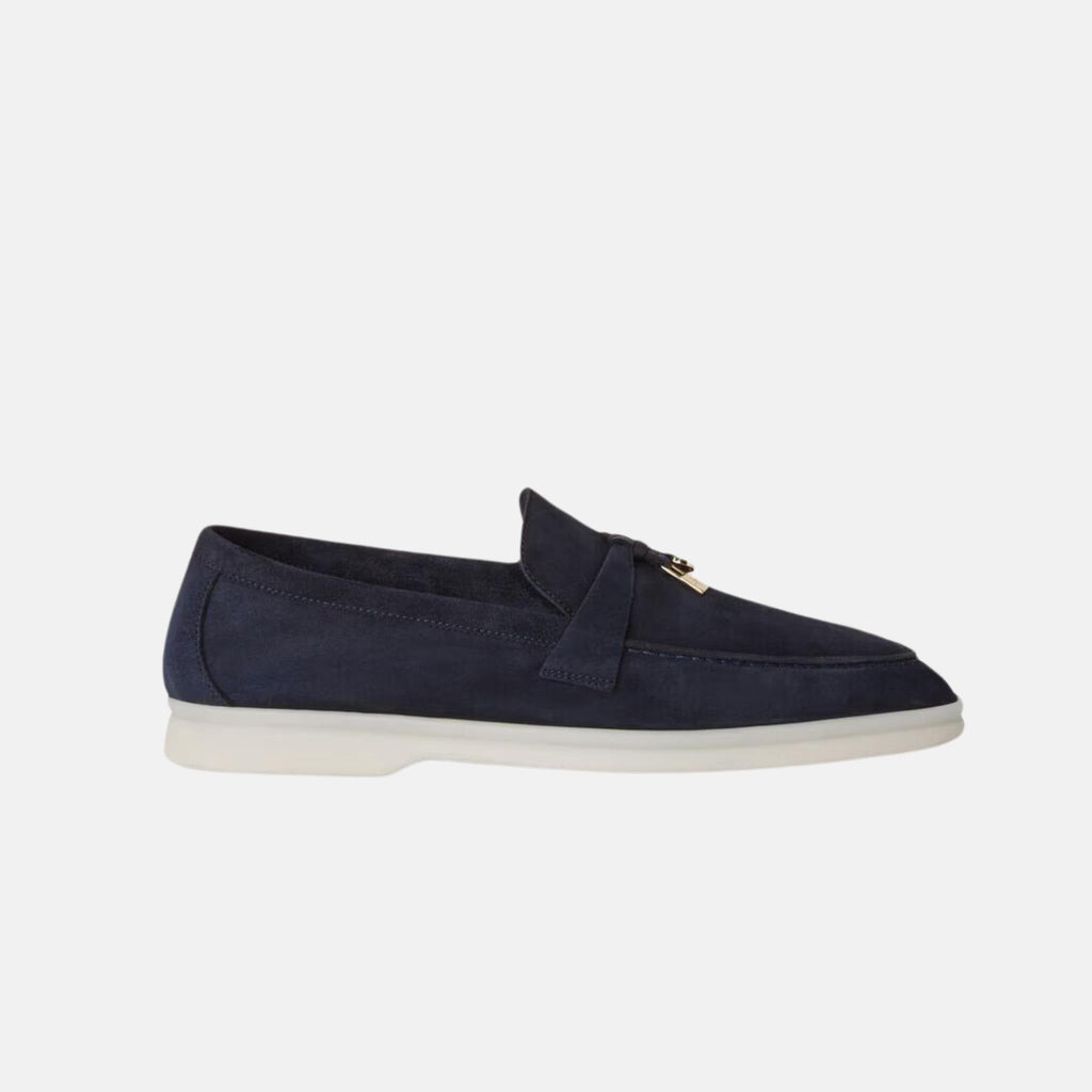 Summer Charms Walk Loafers In Suede Loro piana – Гарантія оригінальності – вид ззаду