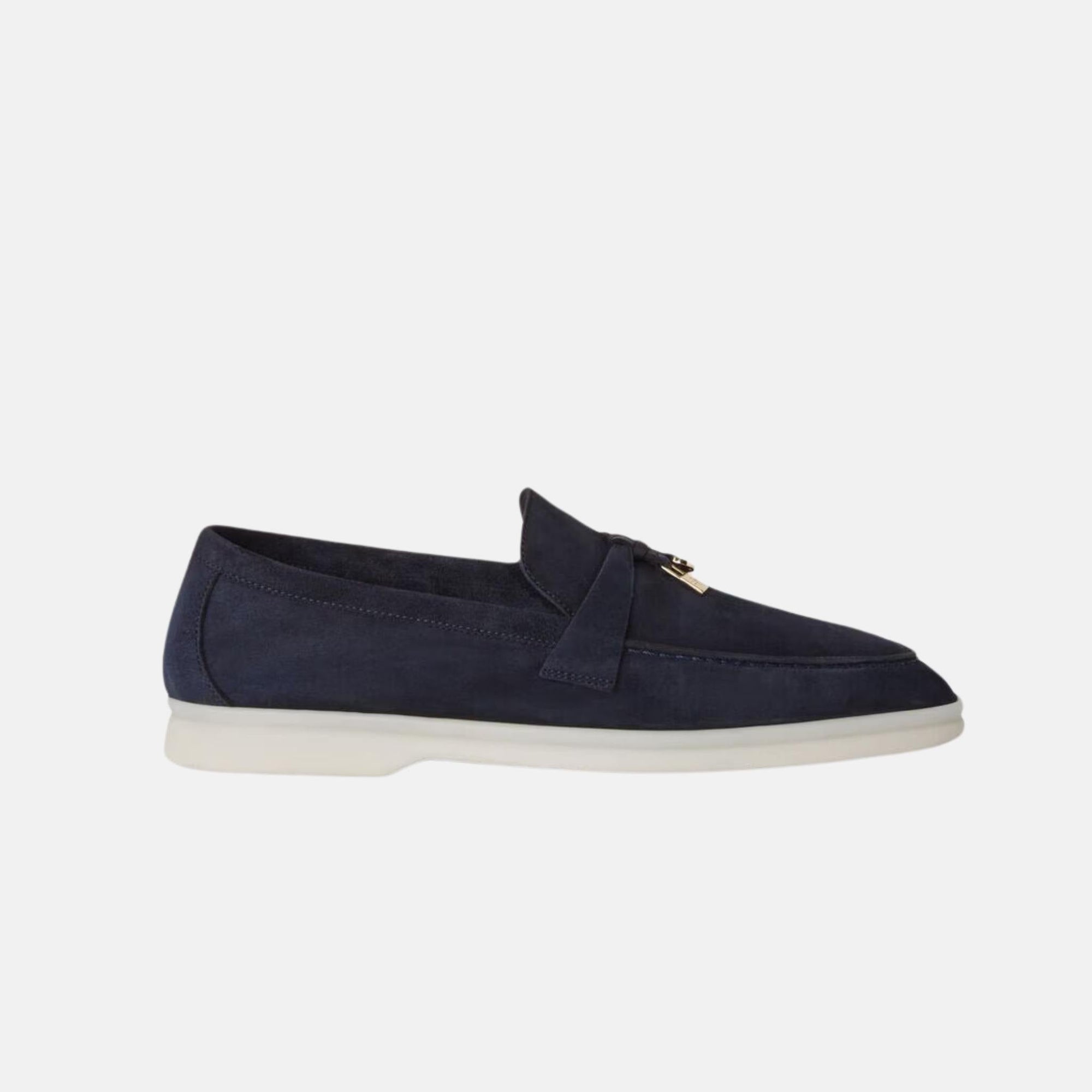 Summer Charms Walk Loafers In Suede Loro piana – Гарантія оригінальності – вид ззаду