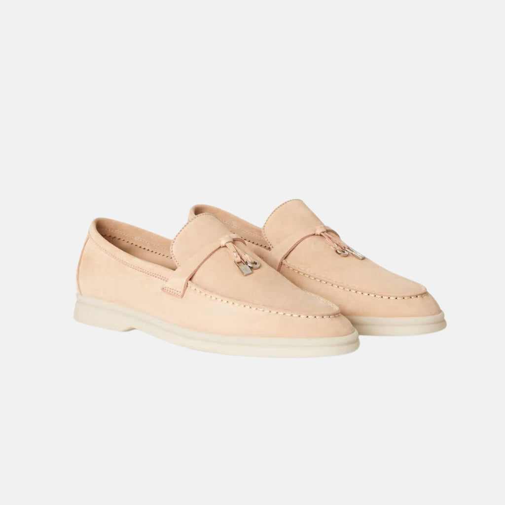 Summer Charms Walk Loafers In Suede Loro piana – Гарантія оригінальності – збільшений вид