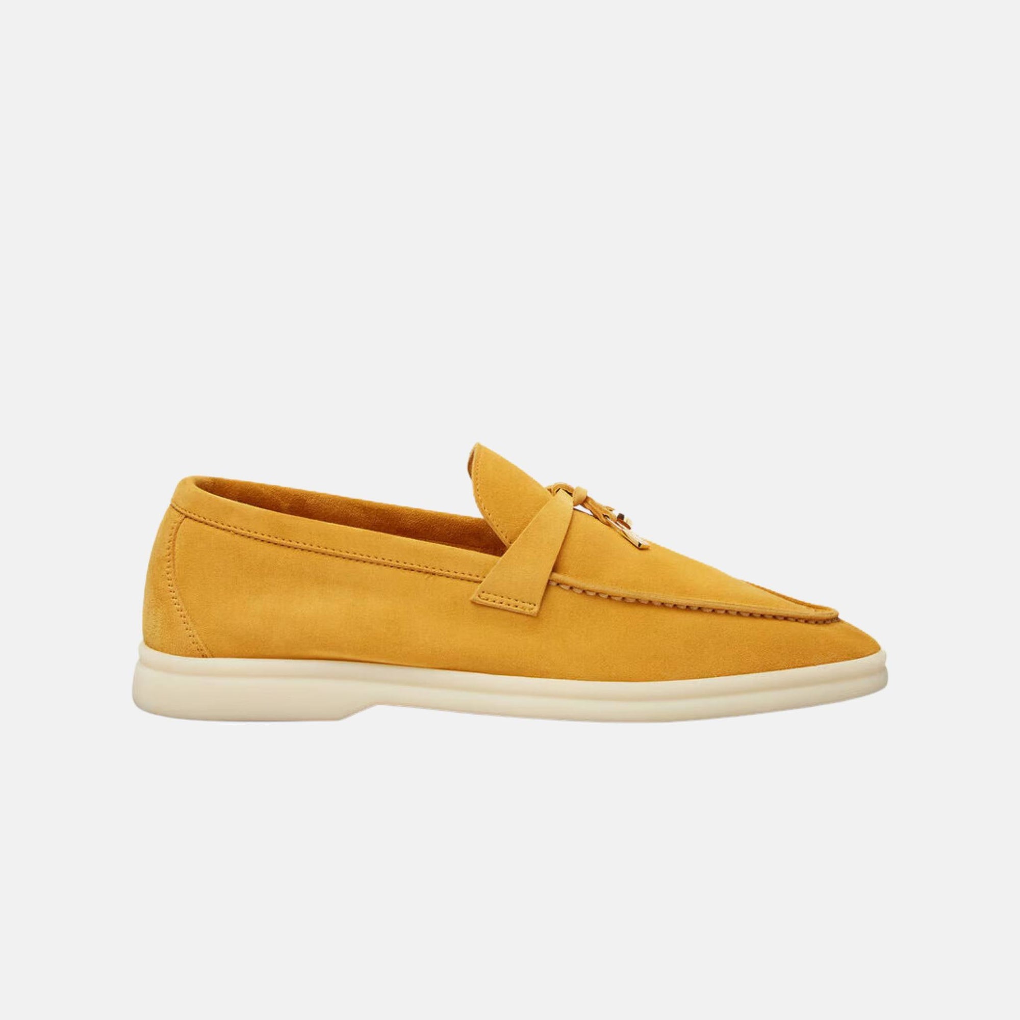 Summer Charms Walk Loafers Suede Loro piana – Гарантія оригінальності – боковий вид