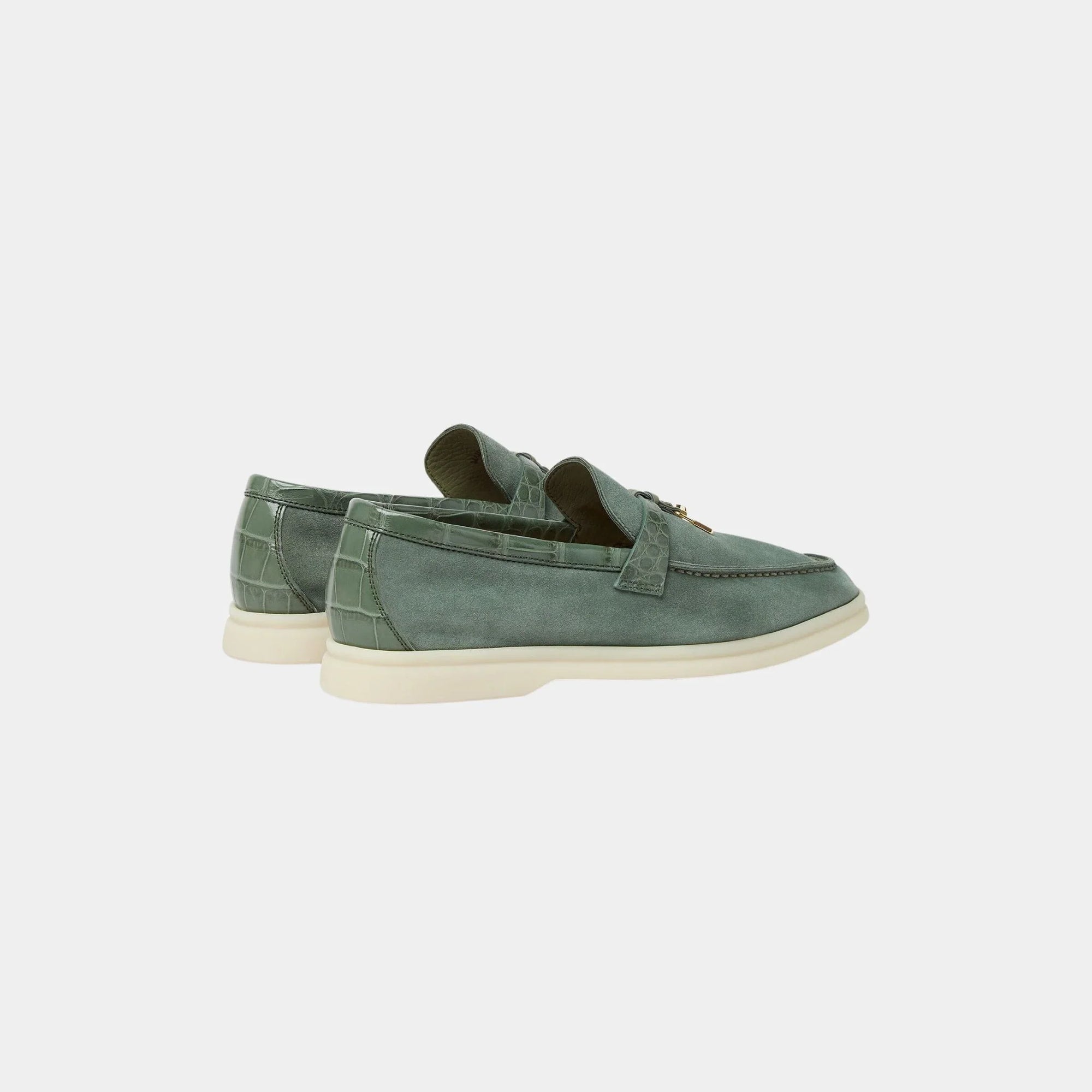 Оригінальна Summer Charms Walk Loafers Suede With Alligator Skin Loro piana – детальний вид