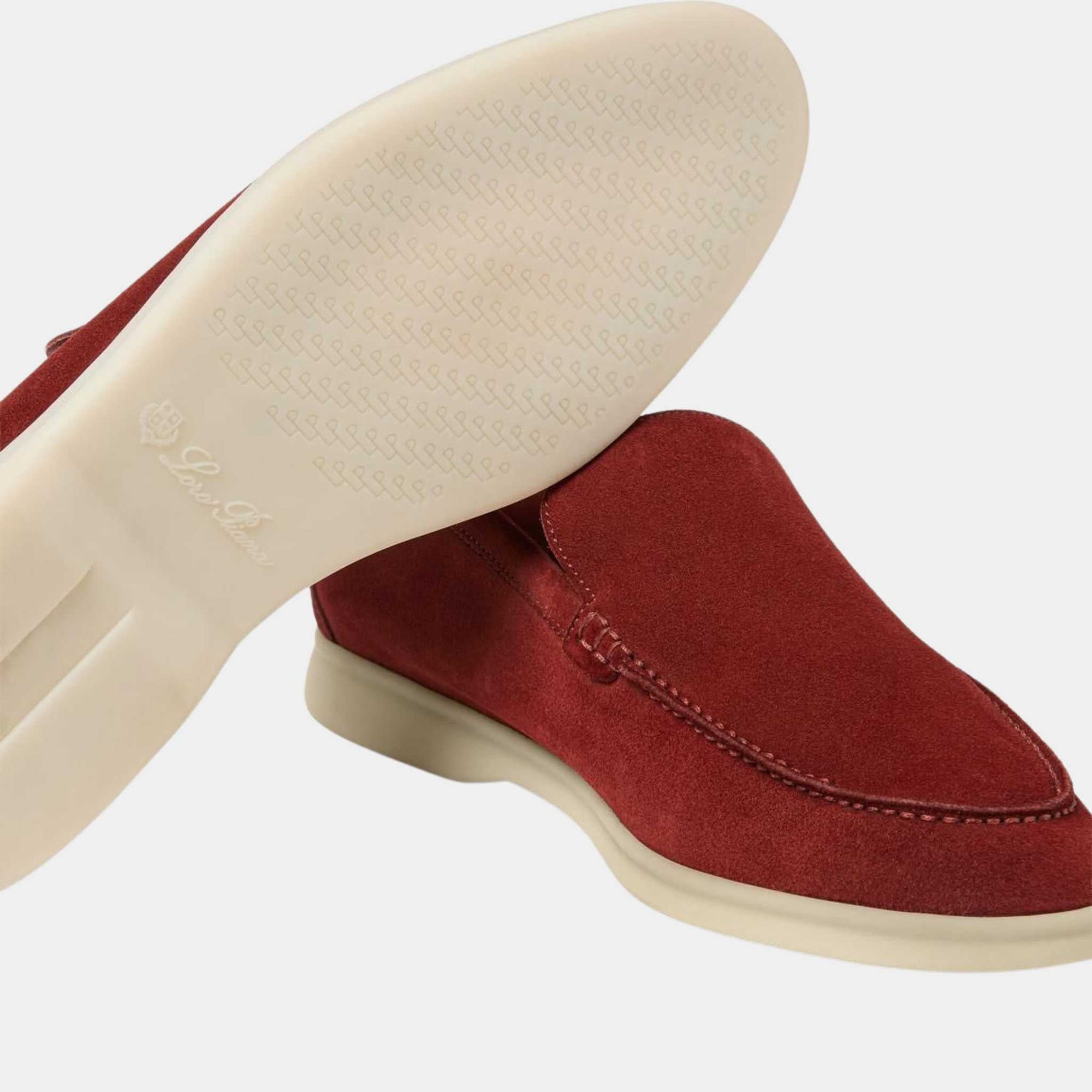 Summer Walk Loafers Suede With Calfskin Lining Loro piana оригінал – Купити в Україні – вид ззаду