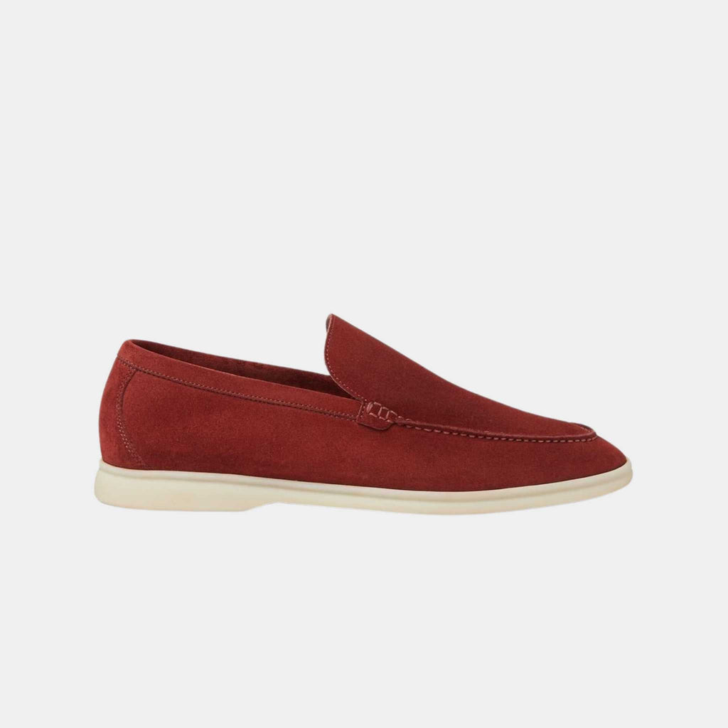 Summer Walk Loafers Suede With Calfskin Lining Loro piana оригінал – Купити в Україні – боковий вид