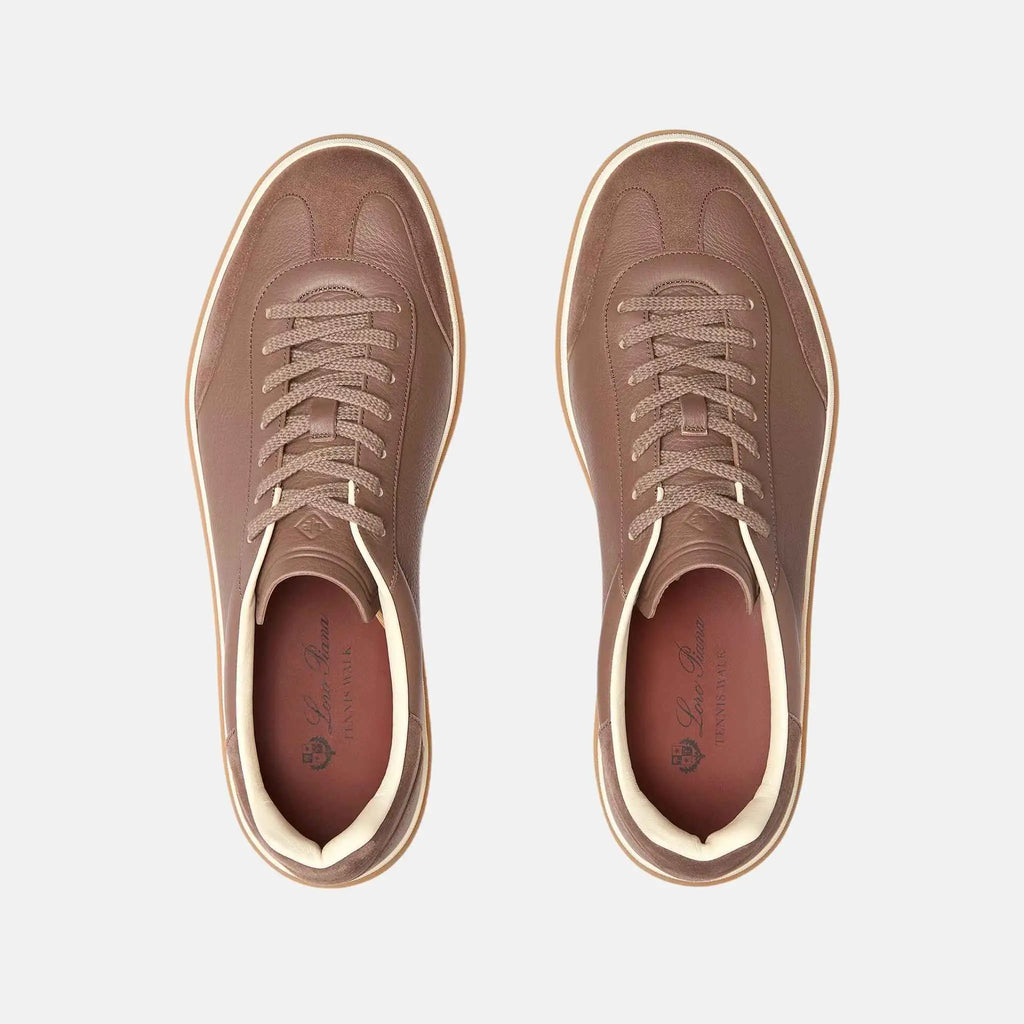 Tennis Walk Sneaker Suede Calfskin Loro piana – Гарантія оригінальності – вид ззаду