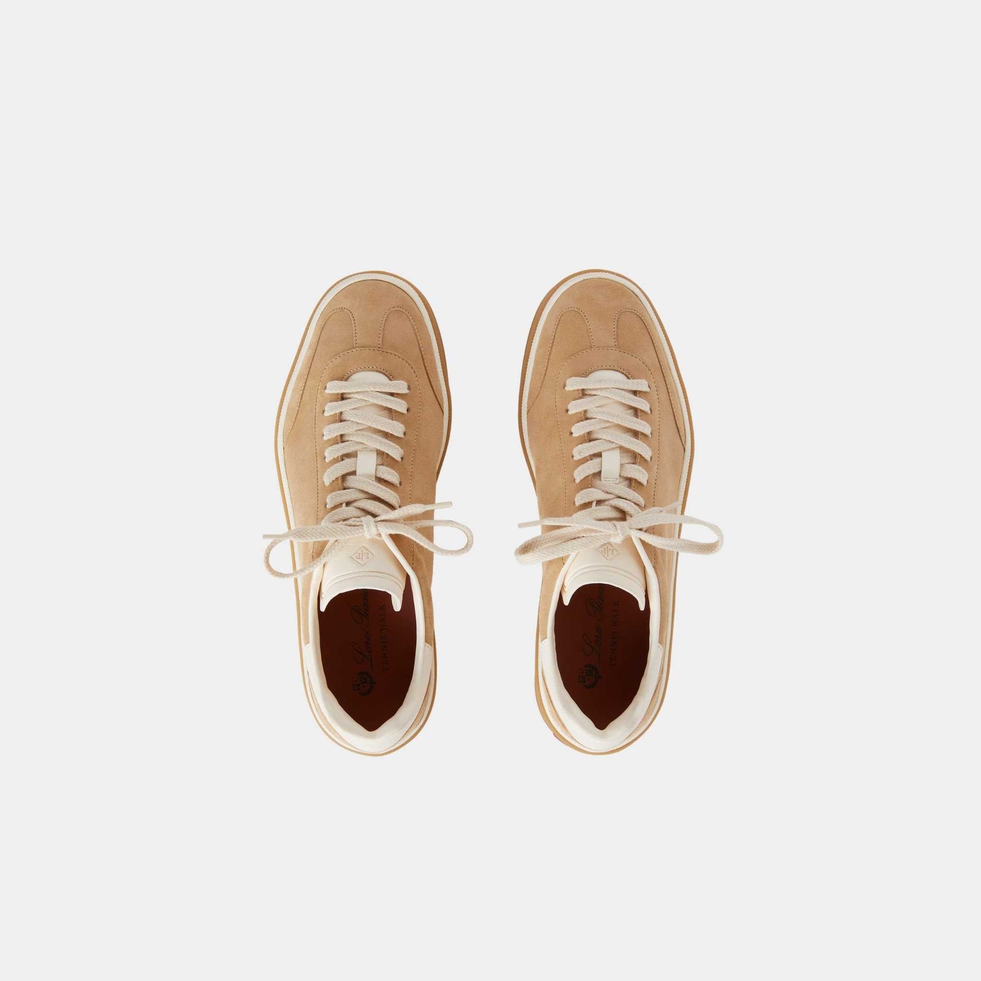 Tennis Walk Suede Calf Split Sneaker Loro piana – Гарантія оригінальності – вид ззаду