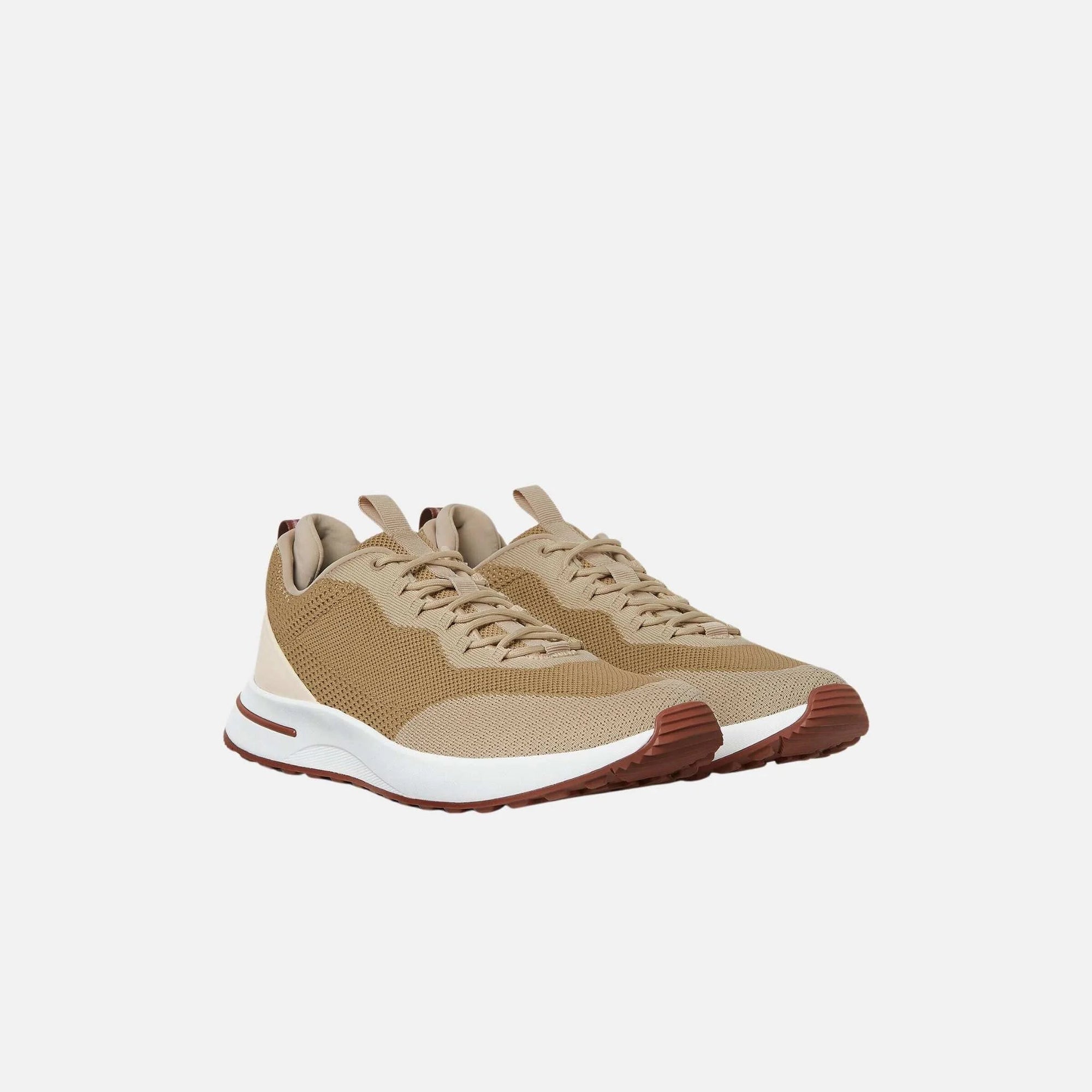Week End Walk Sneaker In Microfibre Mesh Loro piana оригінал – Купити в Україні – вид ззаду