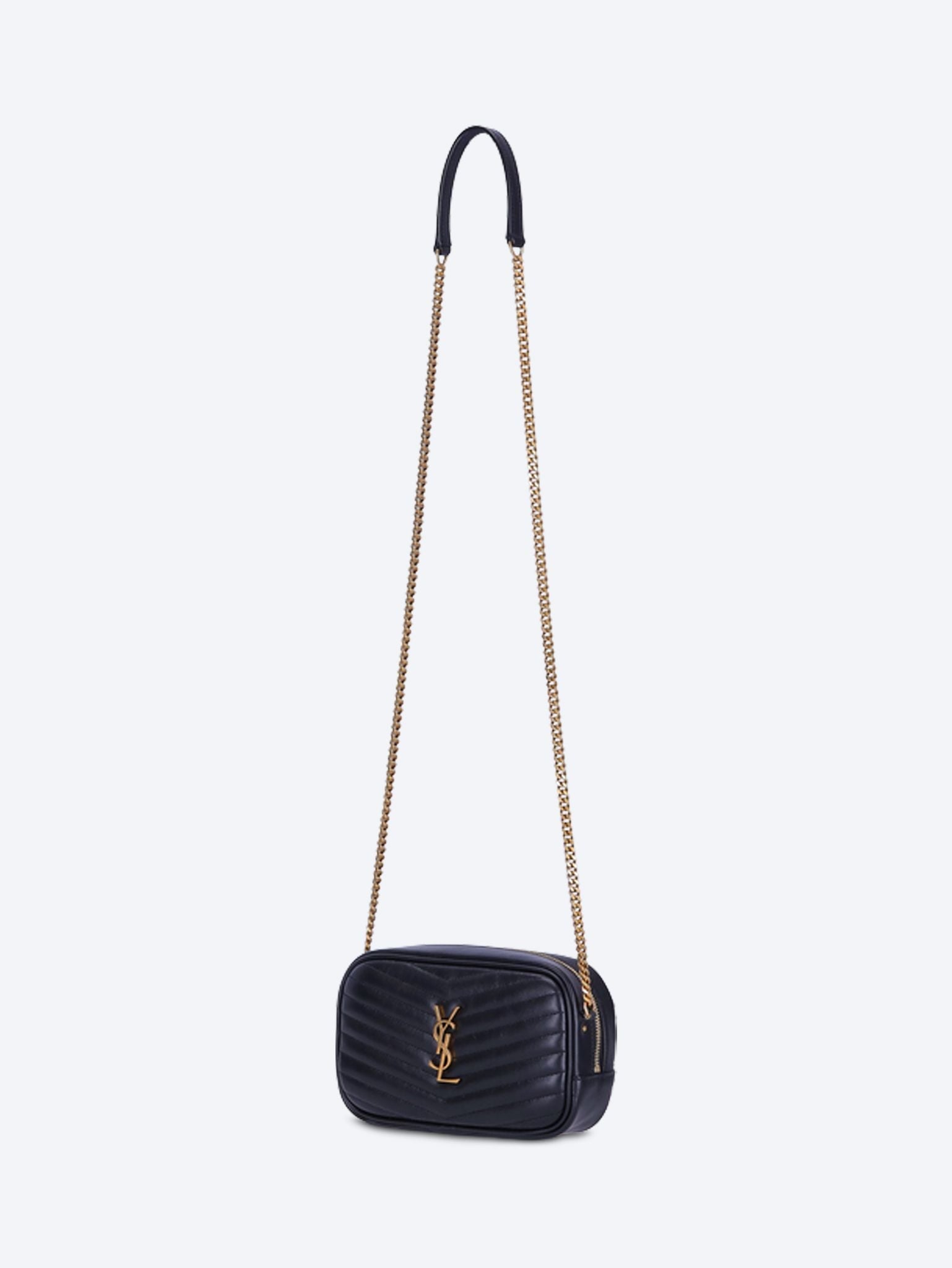 Оригінальна Lou Mini Leather Shoulder Bag Saint laurent – вид ззаду