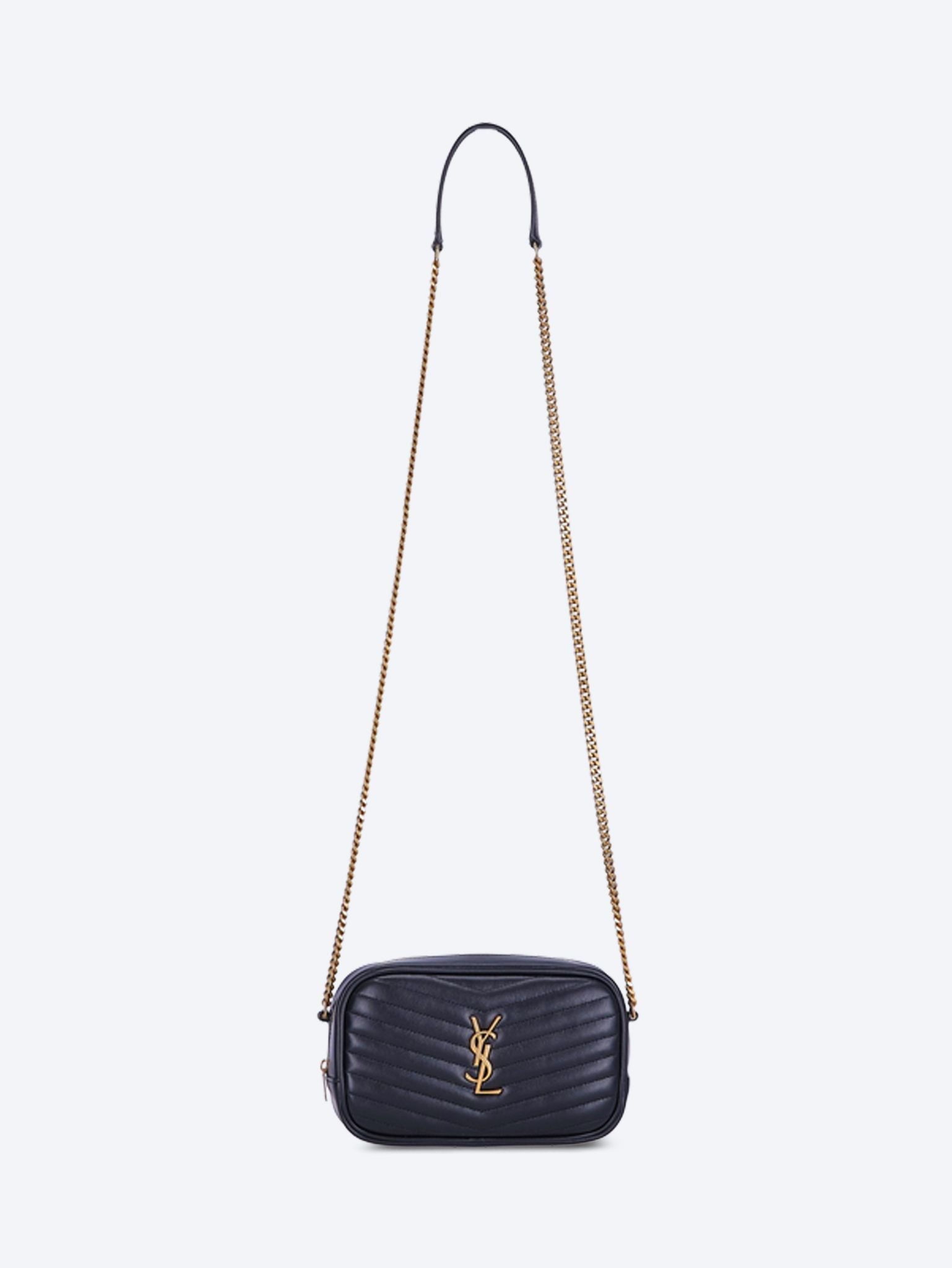 Оригінальна Lou Mini Leather Shoulder Bag Saint laurent – боковий вид