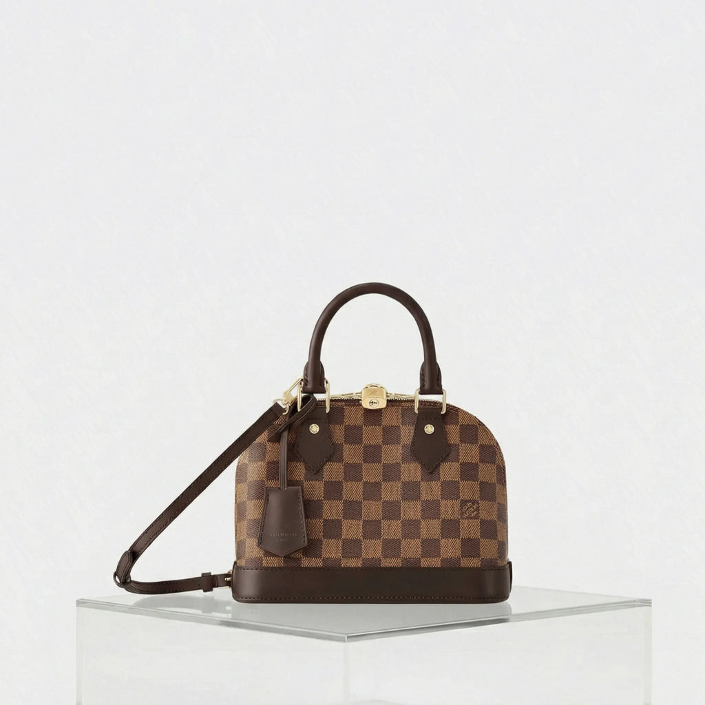 Alma Bb Damier Ebene Canvas Handbag Louis vuitton оригінал – Купити в Україні – боковий вид