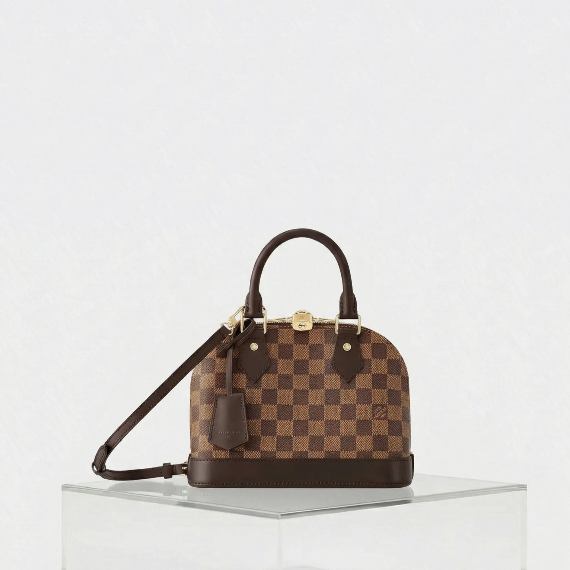 Alma Bb Damier Ebene Canvas Handbag Louis vuitton оригінал – Купити в Україні – боковий вид