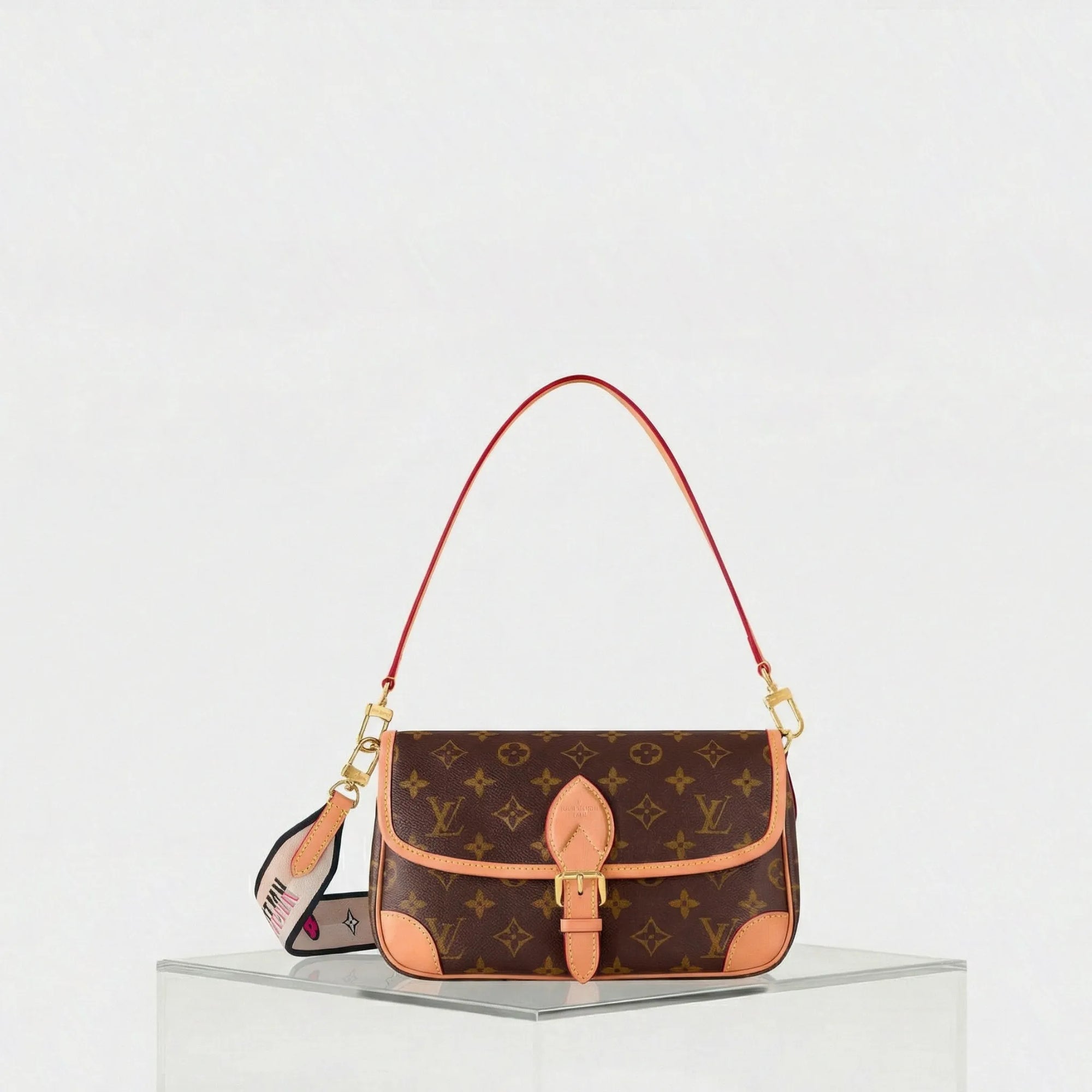 Diane Satchel Handbag Monogram Canvas Louis vuitton оригінал – Купити в Україні – боковий вид