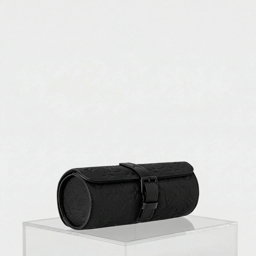 Etui 3 Montres Monogram-Embossed Taurillon Leather Louis vuitton – Гарантія оригінальності – вид ззаду