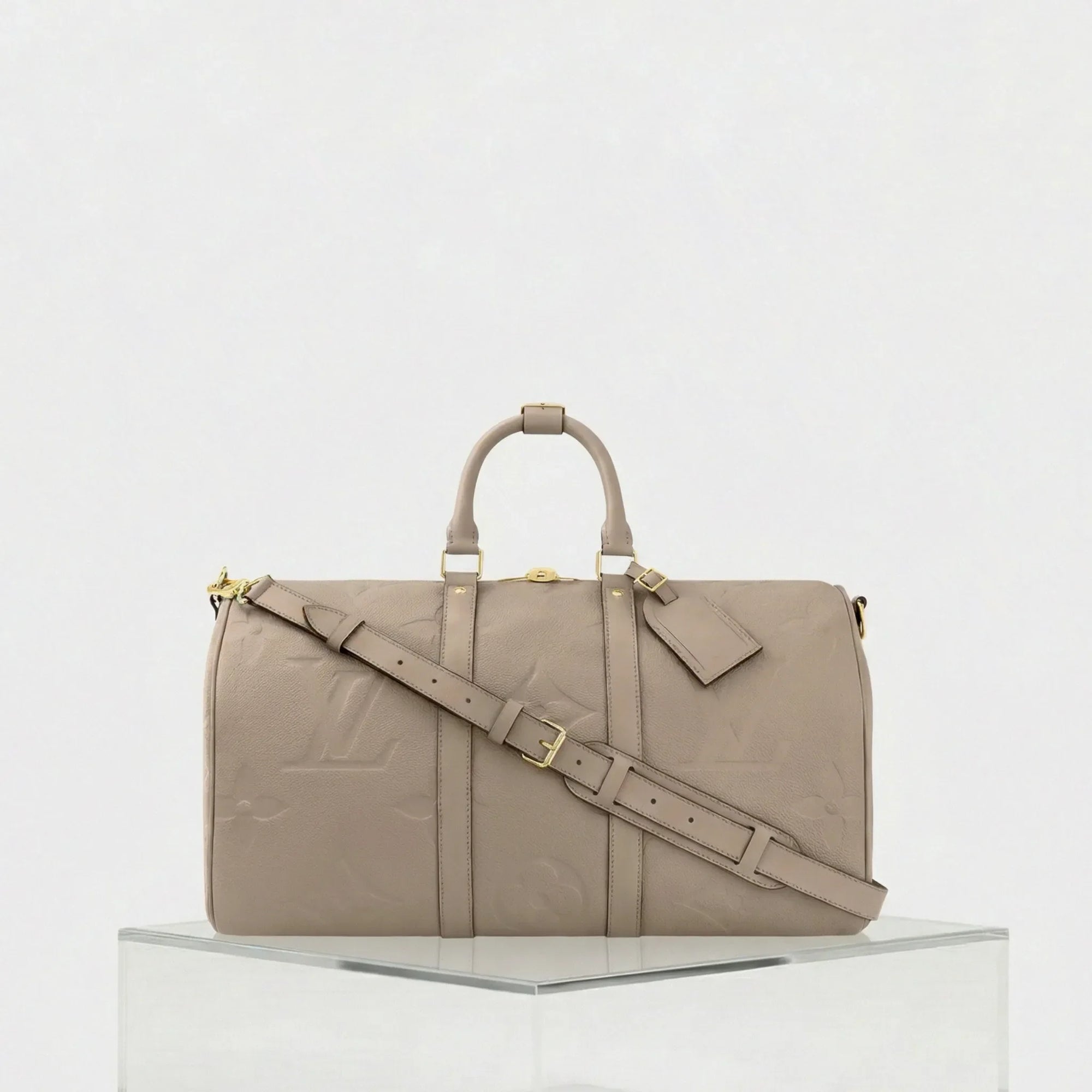 Оригінальна Keepall 45 Ba Bag Monogram Empreinte Louis vuitton – боковий вид