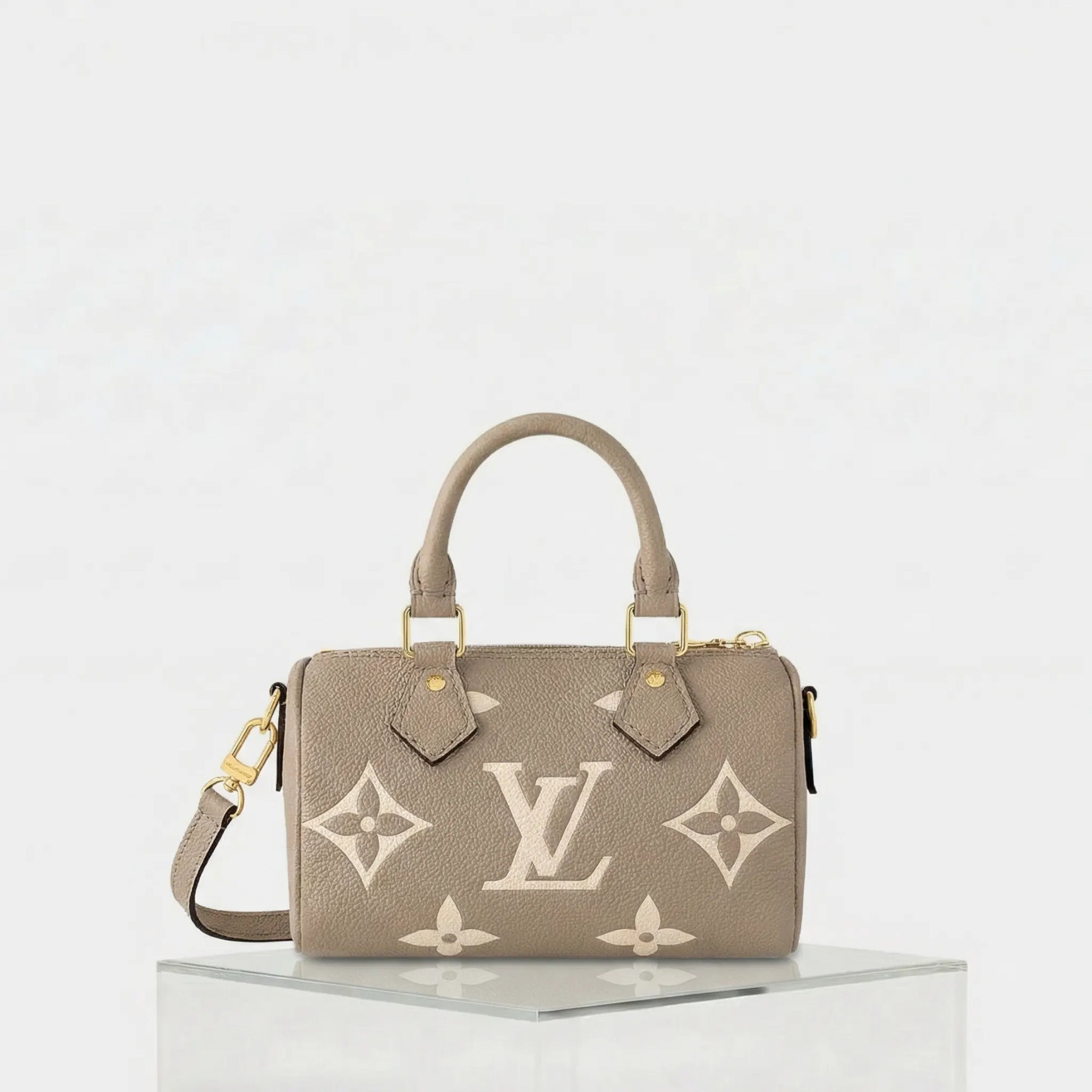 Nano Speedy Two-Tone Monogram Empreinte Louis vuitton – Гарантія оригінальності – боковий вид